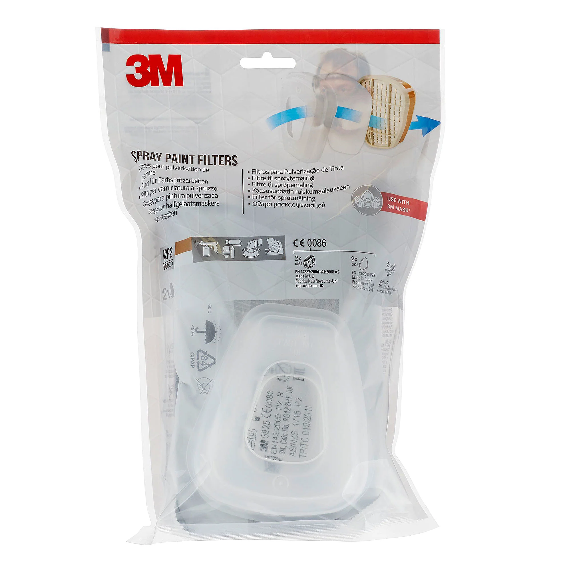 Respirator Filter Set 6000 A2-P2 - Image 2