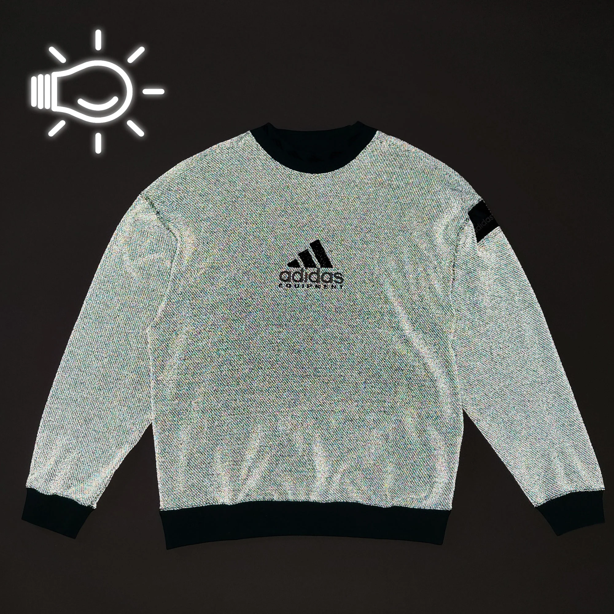 Equipment Reflective Crew Neck Sweatshirt - Image 3