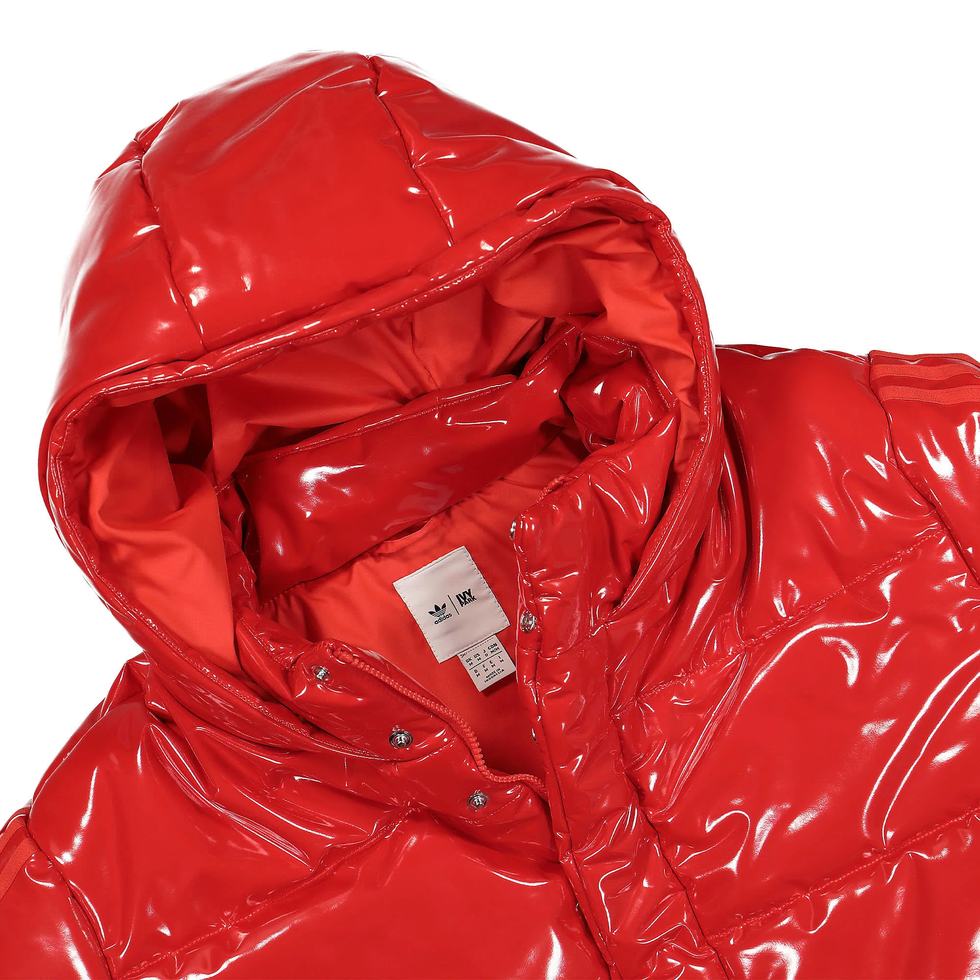 Ivy Park x adidas Latex Crop Puffer Jacket - Image 3