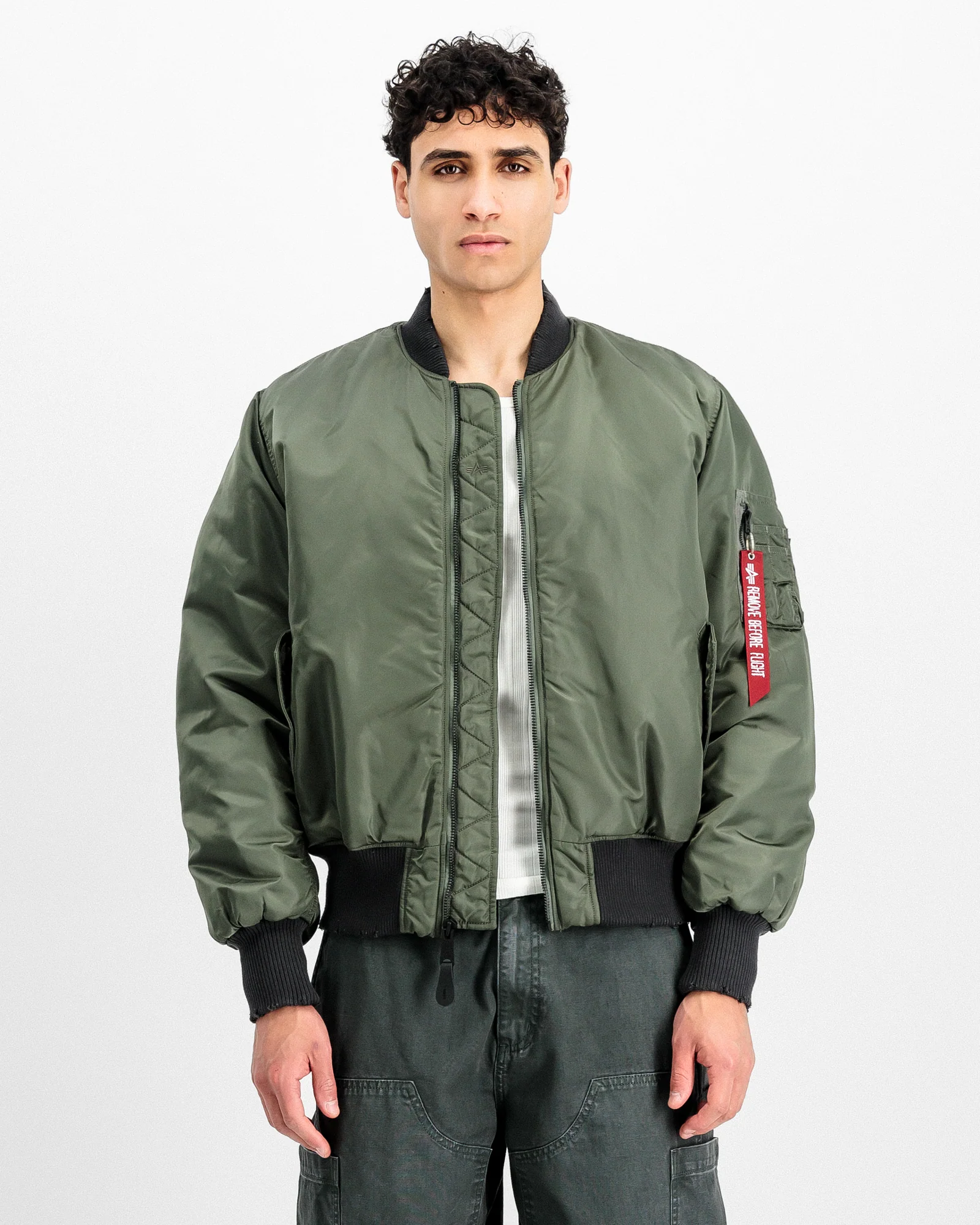 MA-1 Distressed Bomber Jacket - Image 3