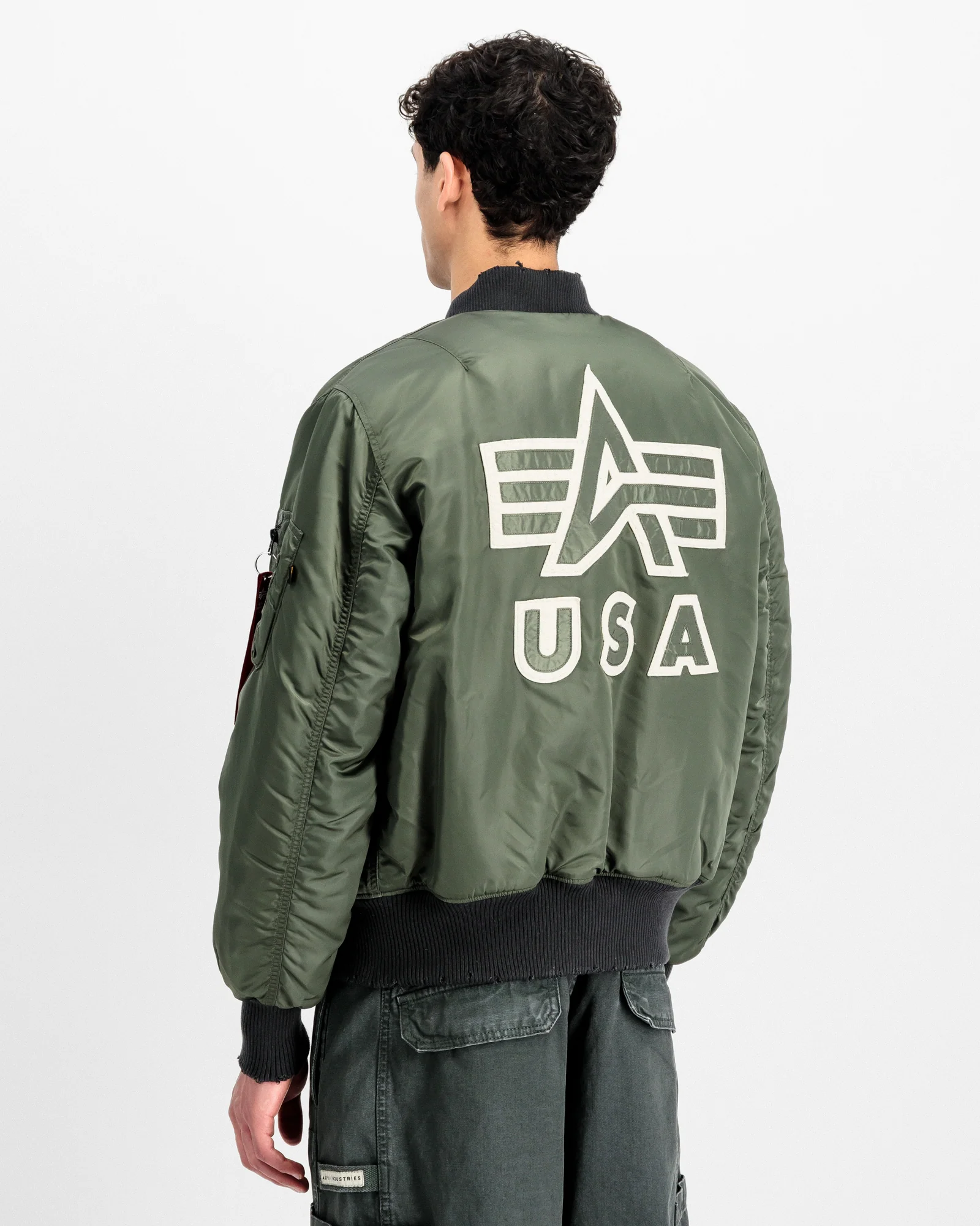 MA-1 Distressed Bomber Jacket - Image 5