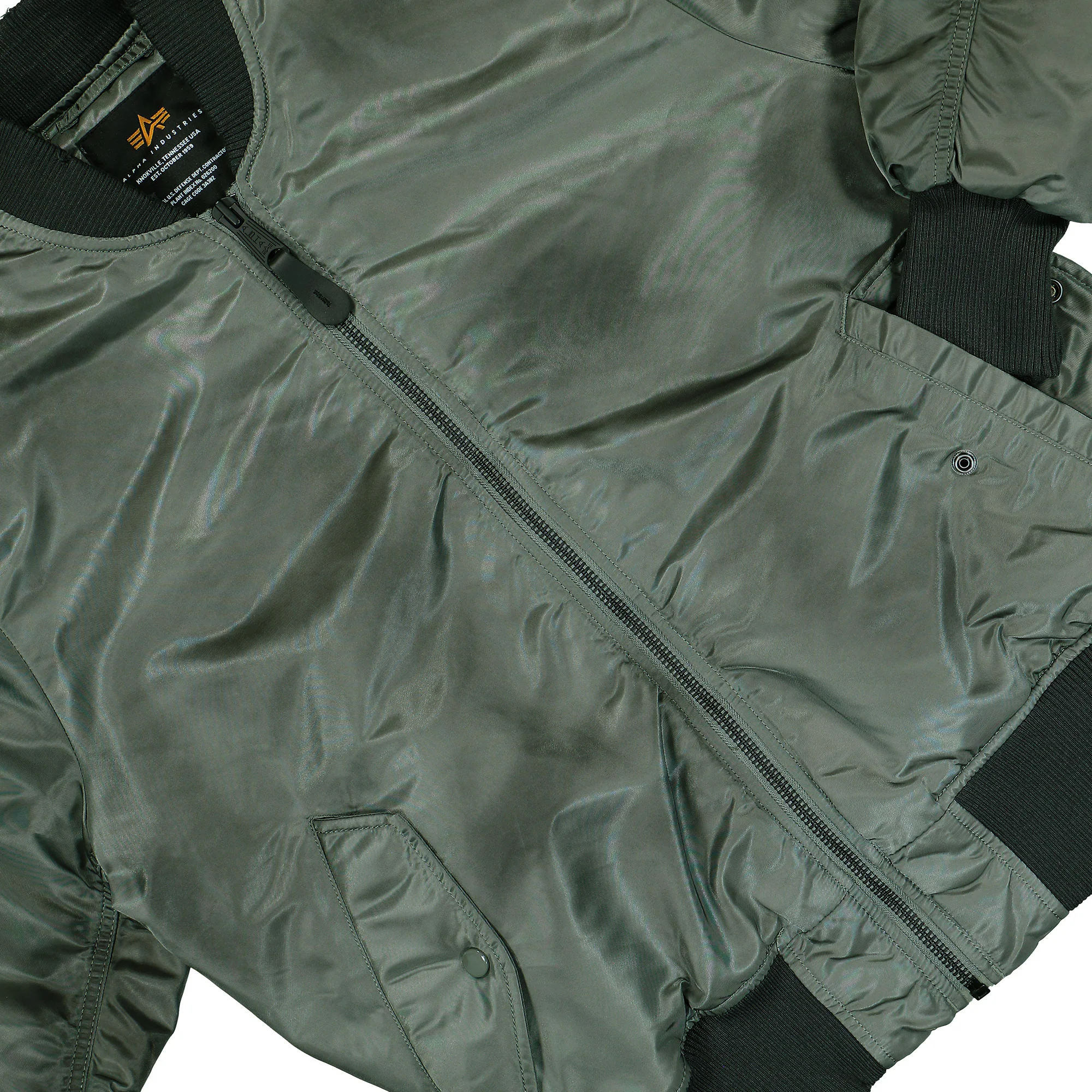 MA-1 Distressed Bomber Jacket - Image 7