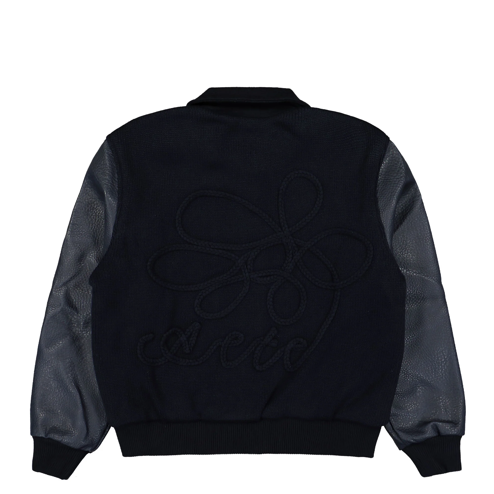 Embroidered Flower Varsity Jacket - Image 3
