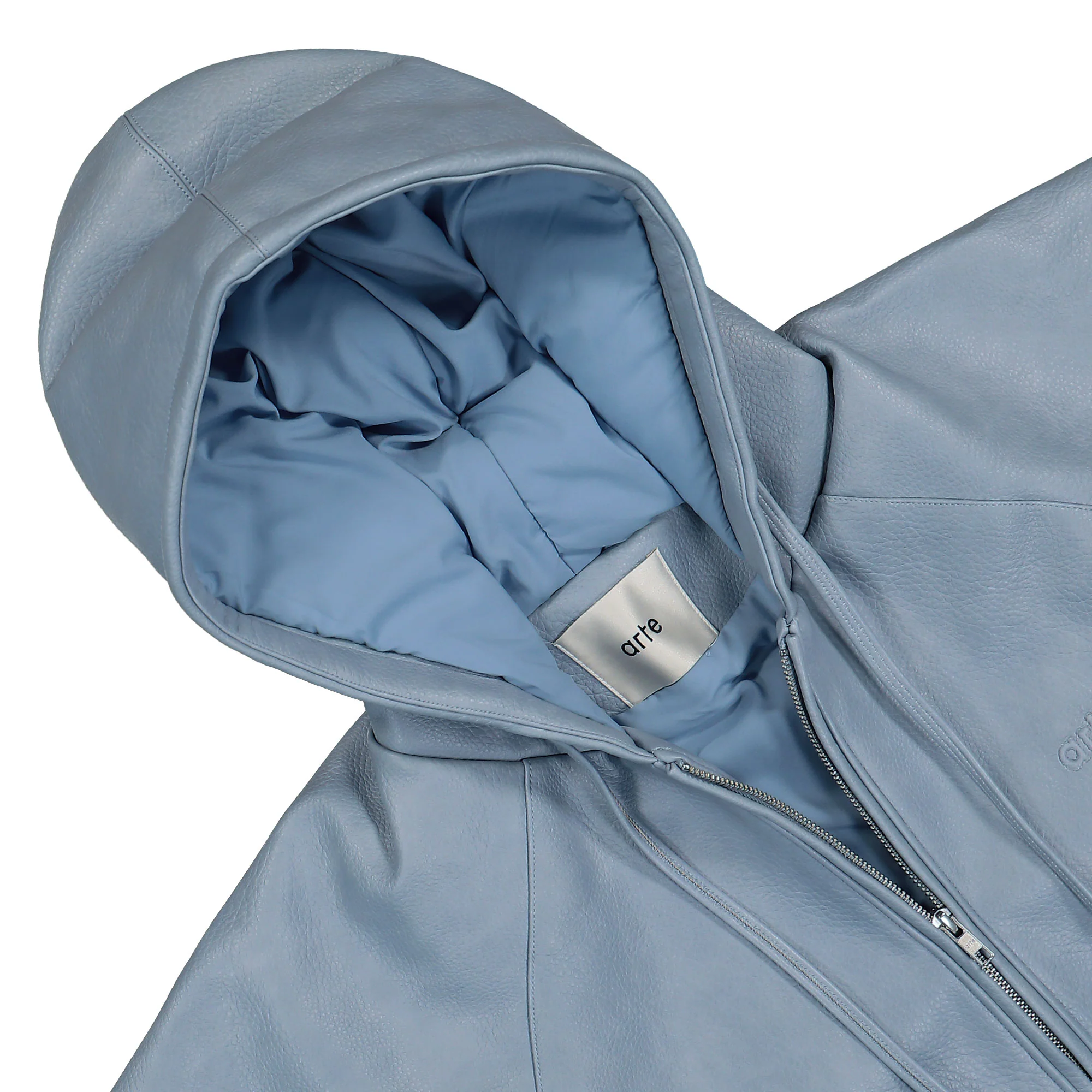 Leather Hooded Jacket - Image 3