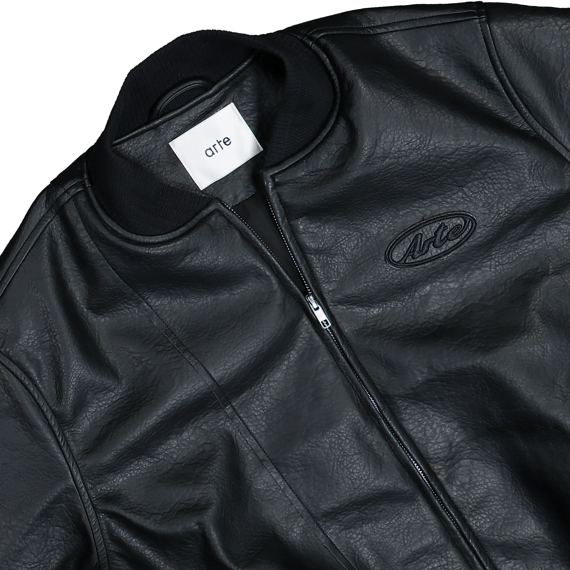 Leather Varsity Jacket - Image 3