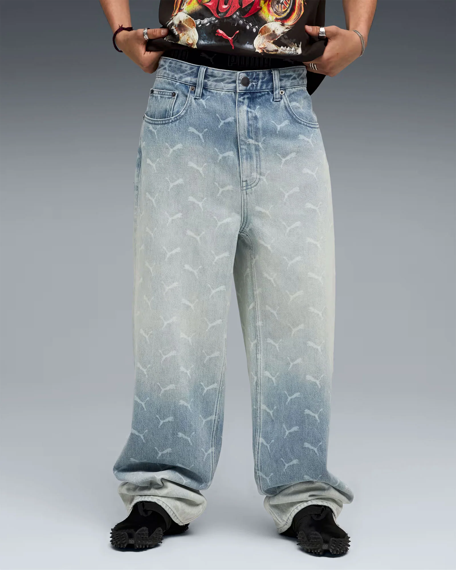 Laser Monogram Denim Pants - Image 3