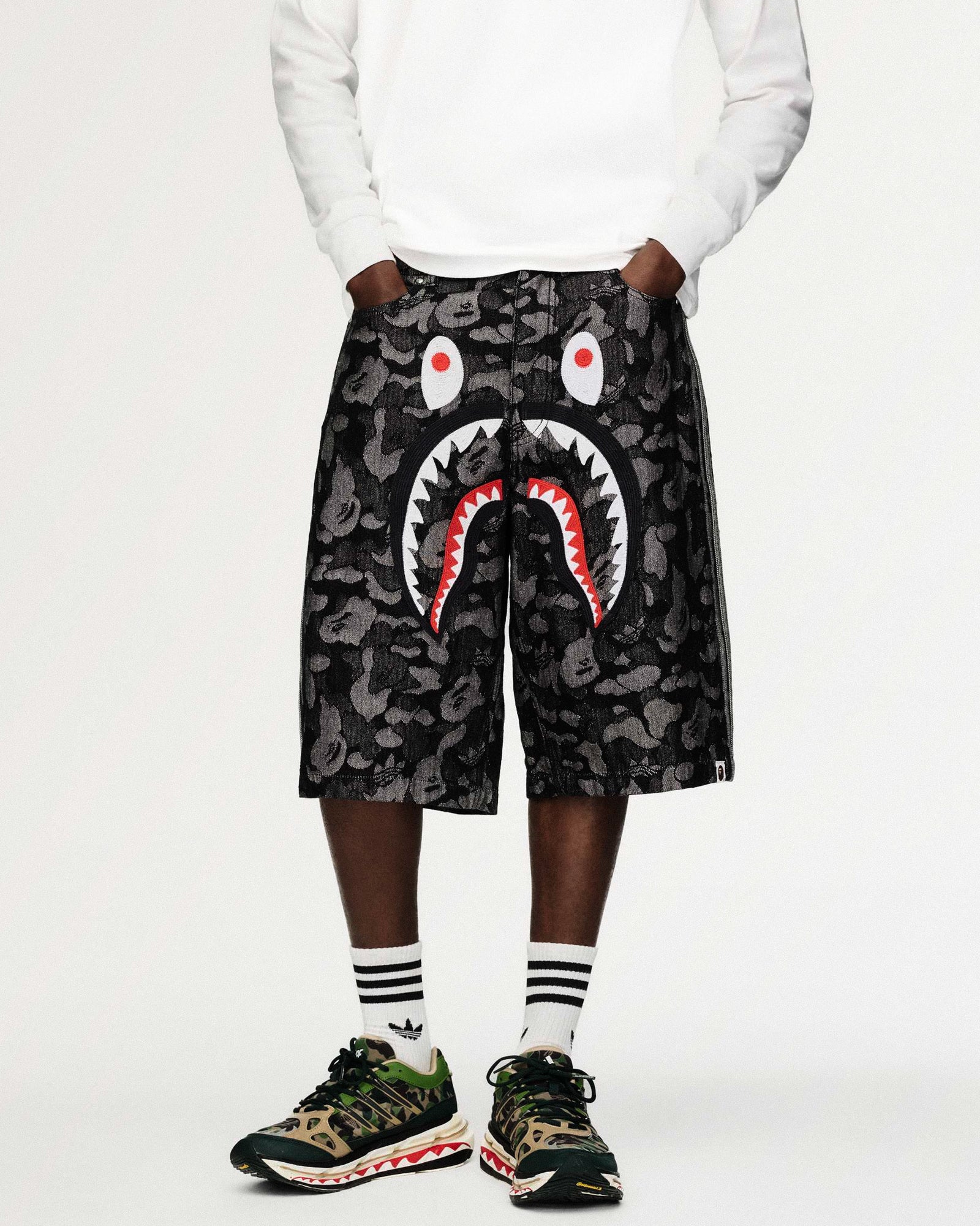 Shark Denim Jorts - Image 3