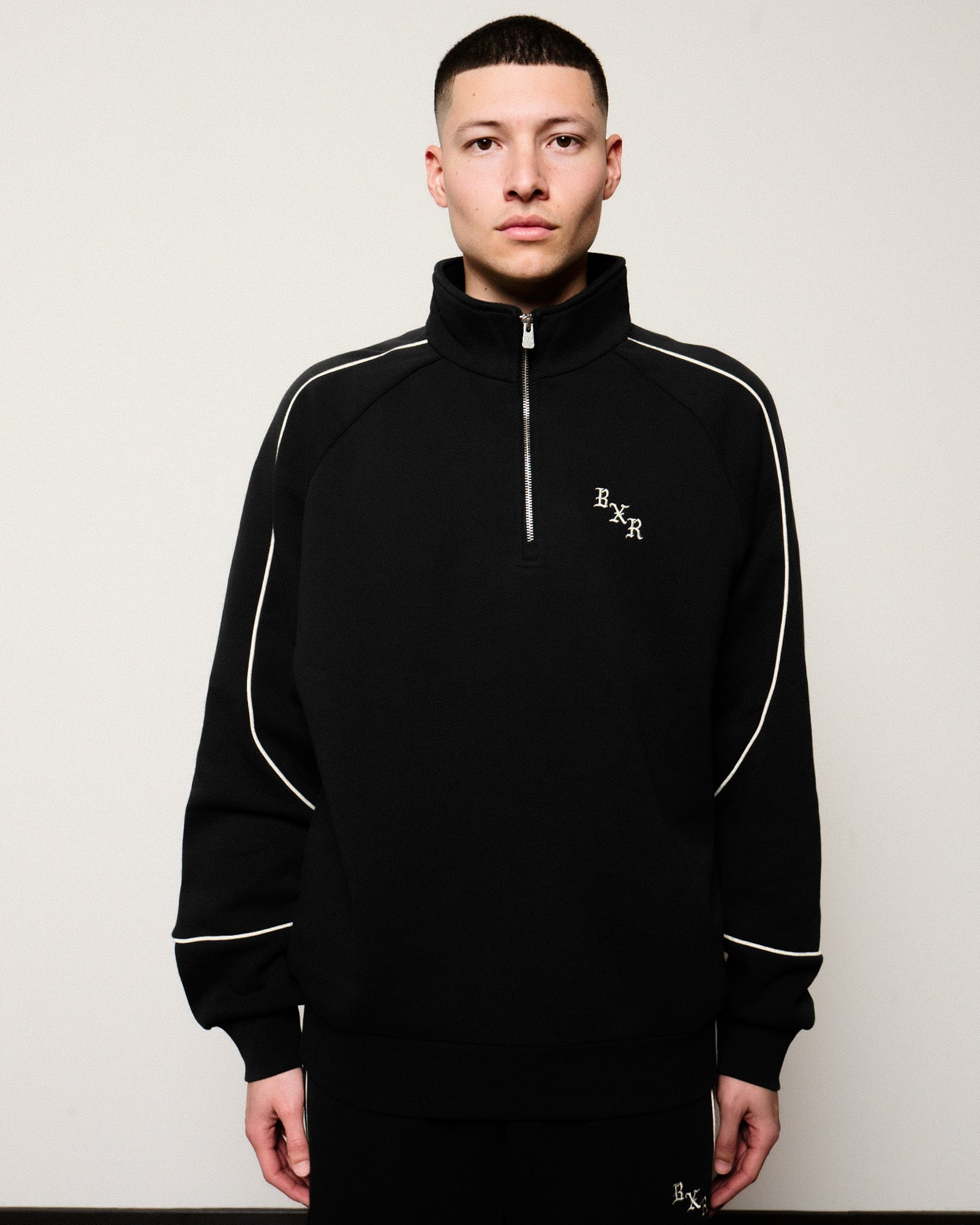BXR Piped Quarter Zip Sweater - Image 4