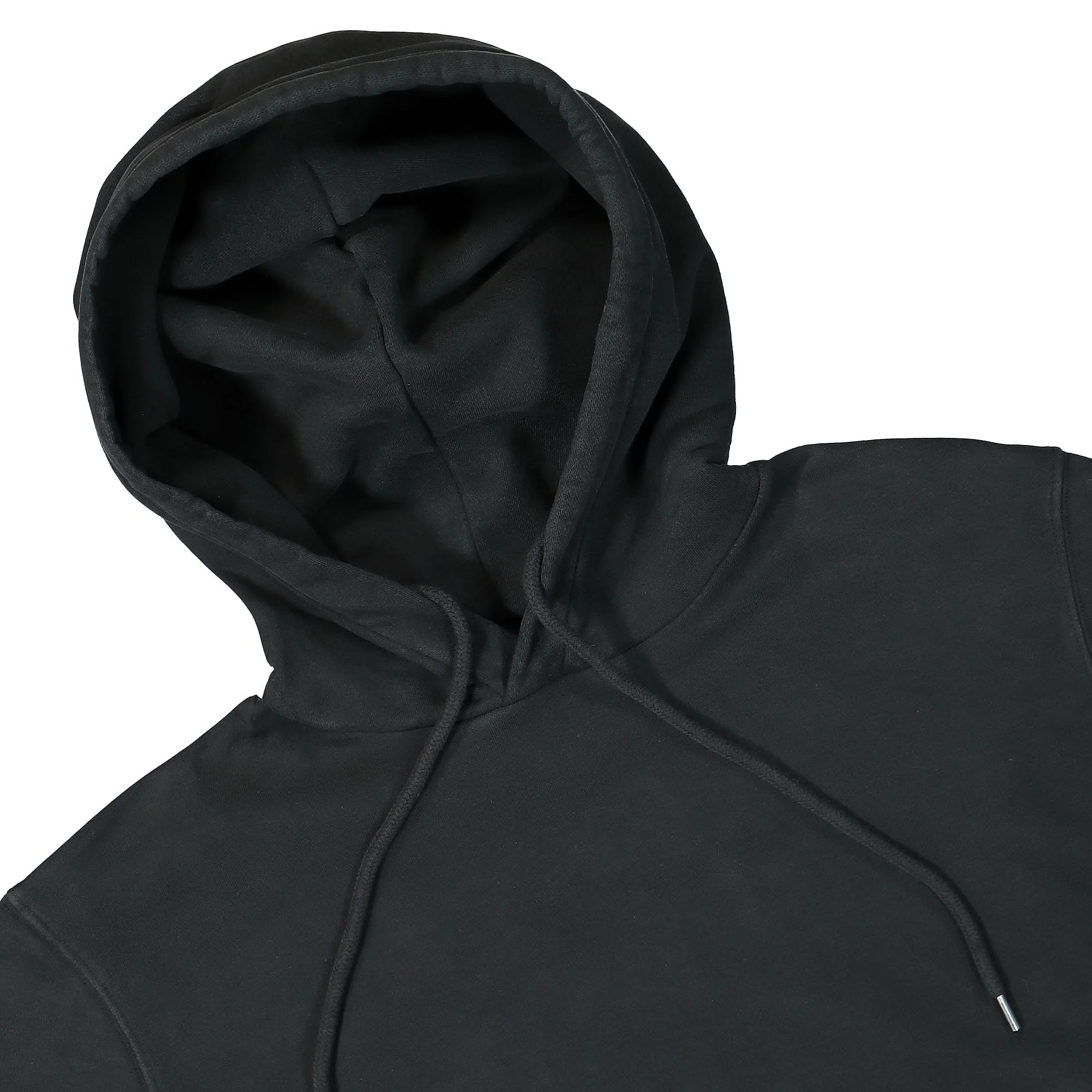Brushed and Emerized Diagonal Fleece Hoodie - Image 3