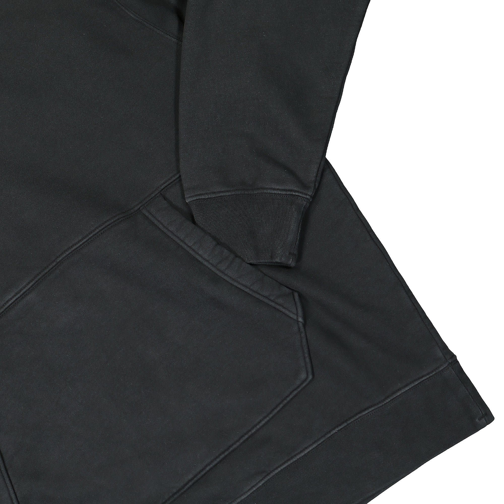 Brushed and Emerized Diagonal Fleece Hoodie - Image 4