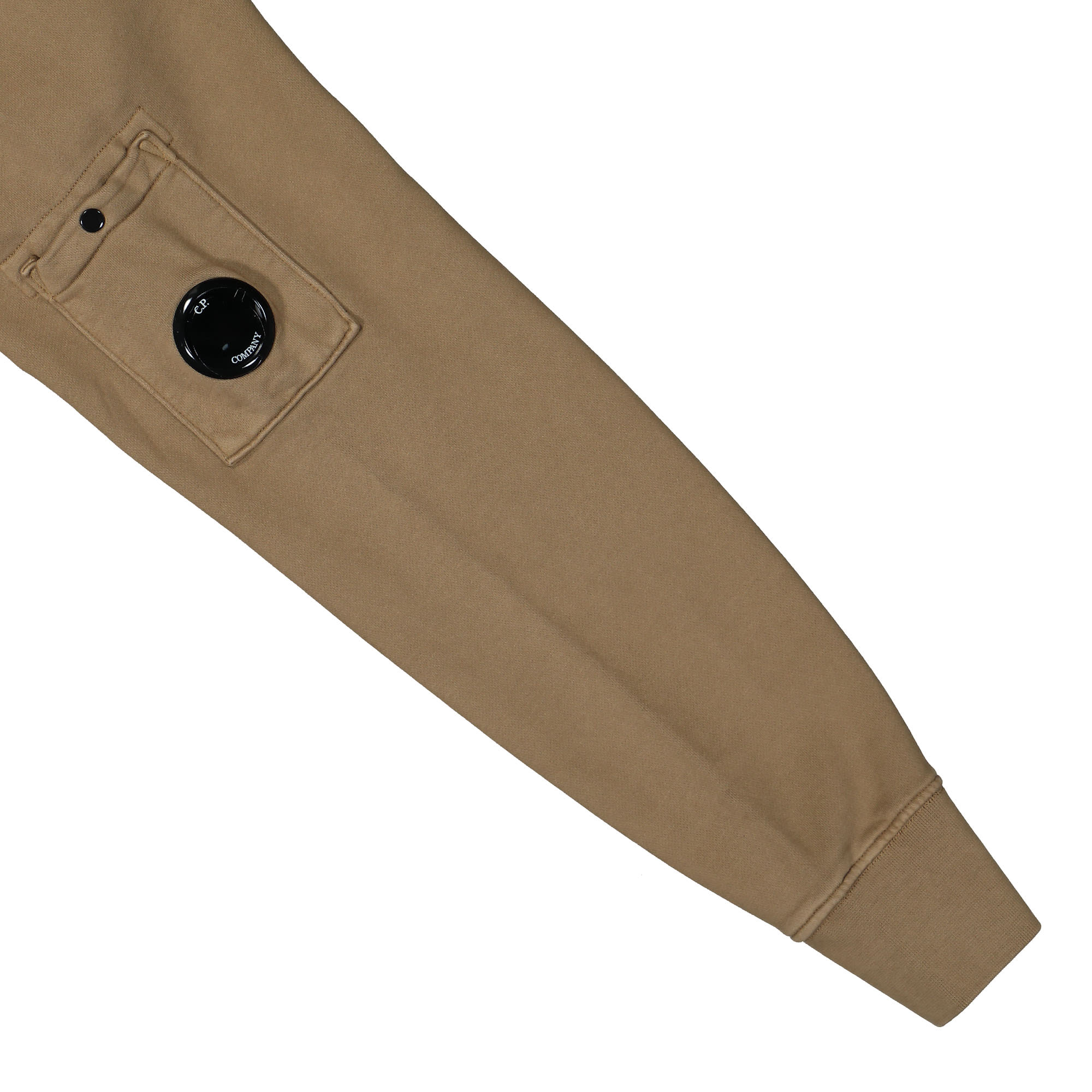 Brushed Emerized Diagonal Fleece Hooded Sweater - Image 5