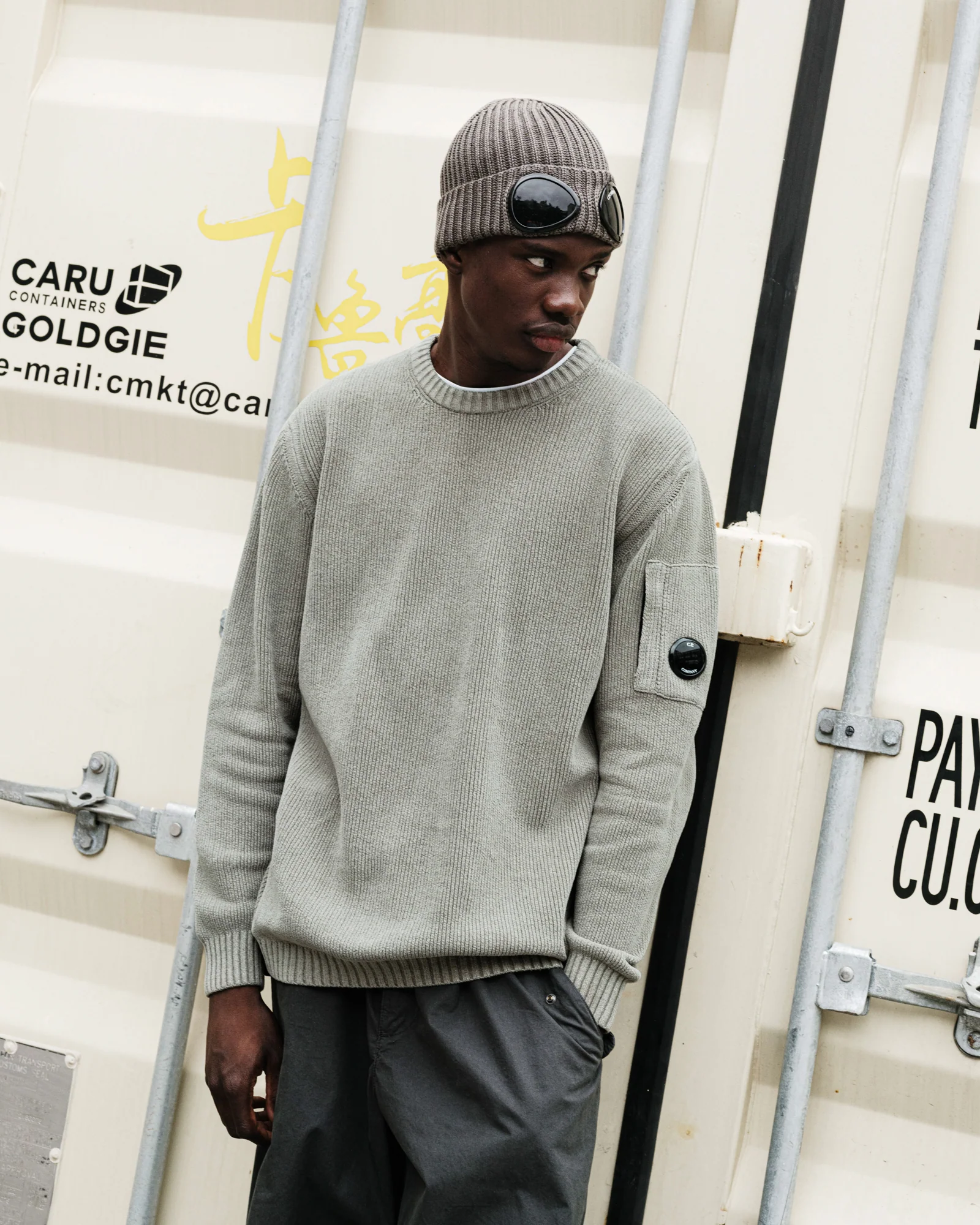 Chenille Cotton Lens Crewneck - Image 3