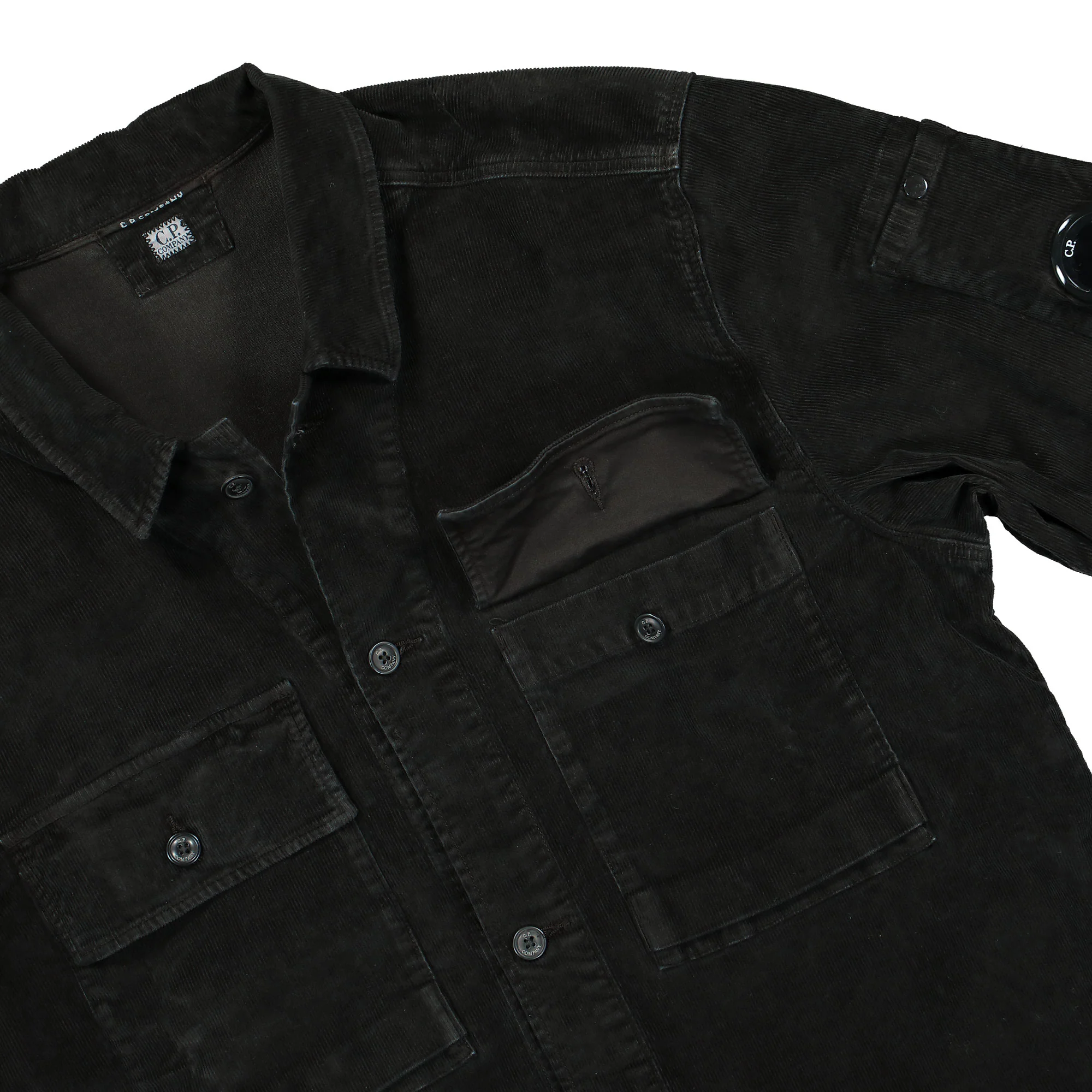 Corduroy Buttoned Utility Overshirt - Image 3