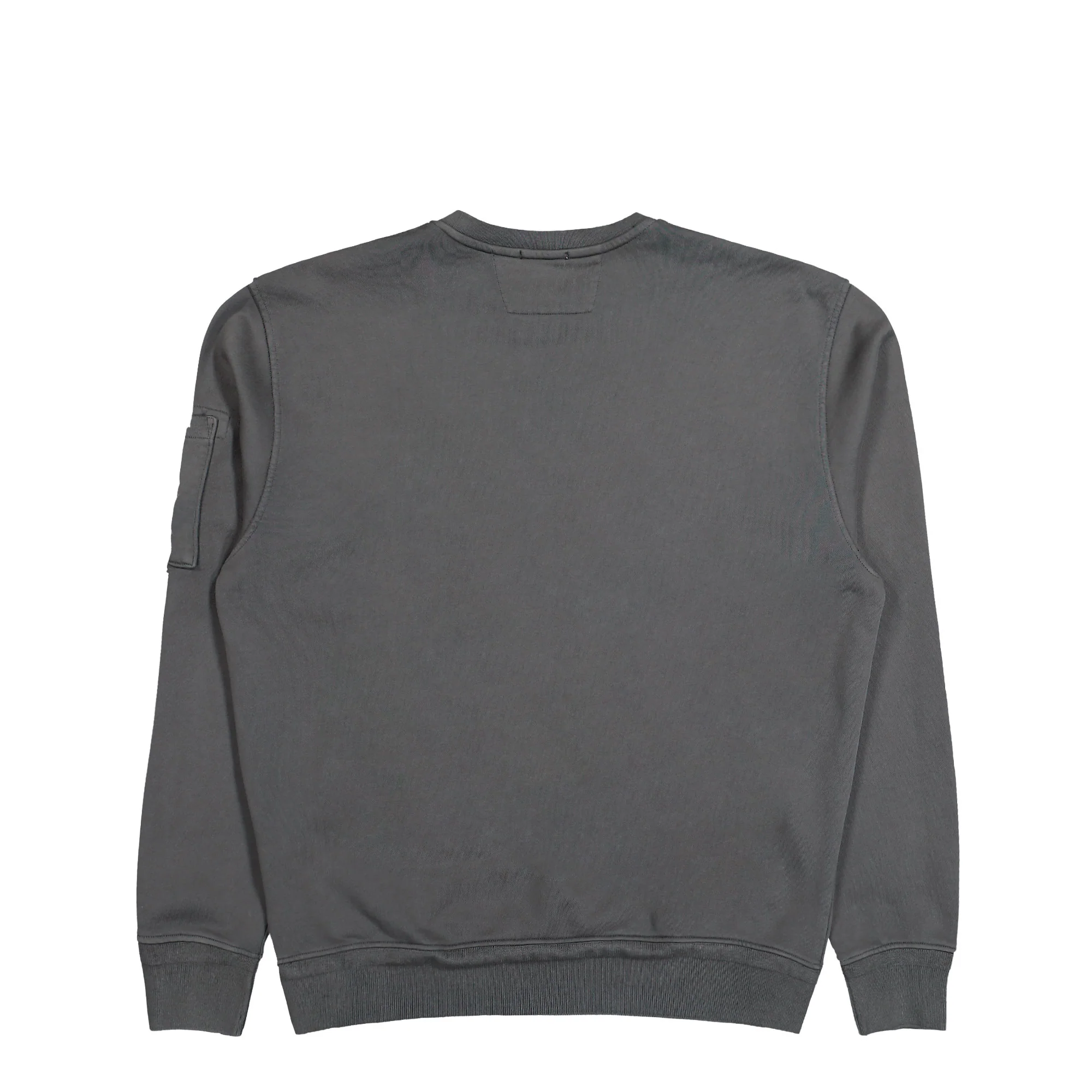 Cotton Diagonal Fleece Crewneck Lens Sweatshirt - Image 2