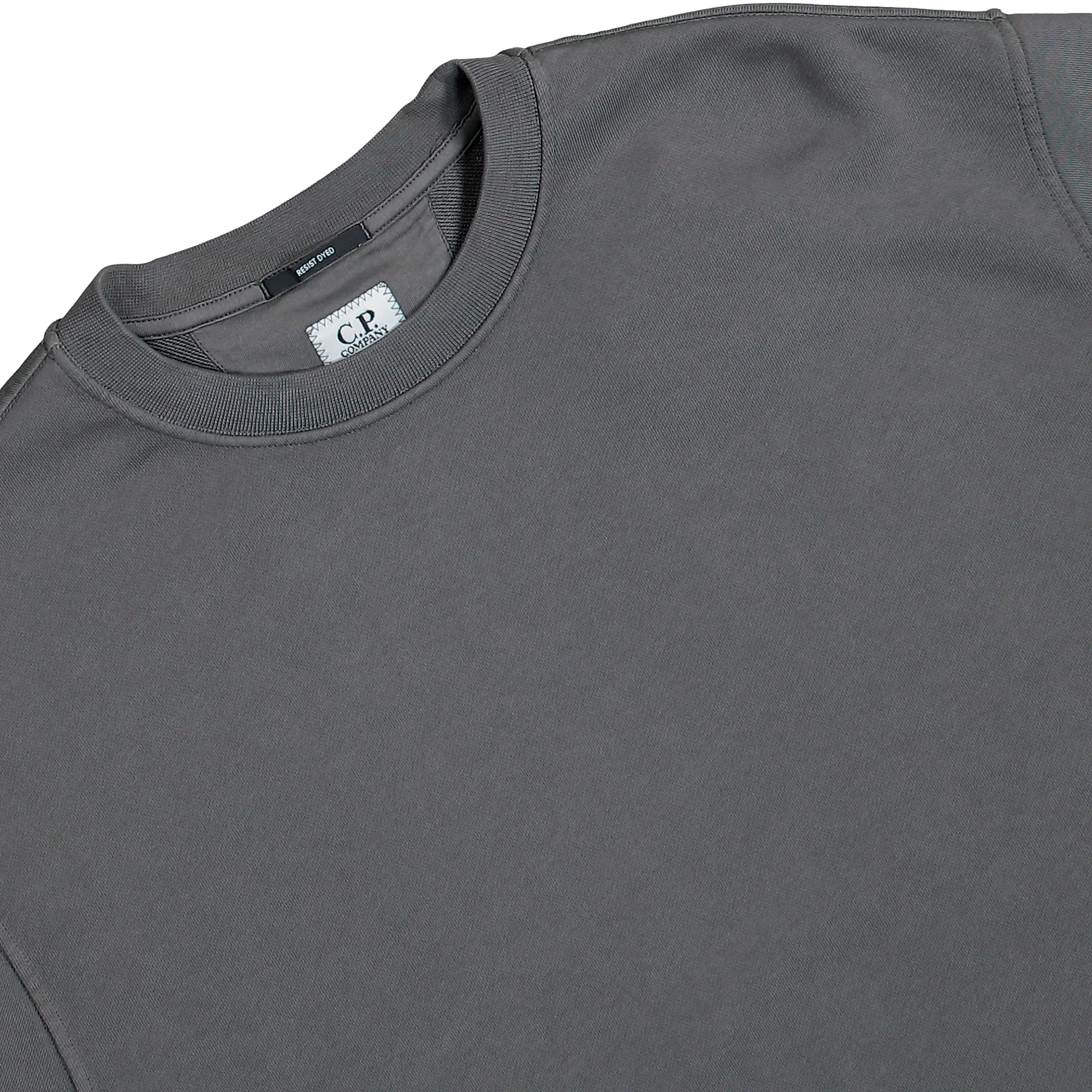 Cotton Diagonal Fleece Crewneck Lens Sweatshirt - Image 3