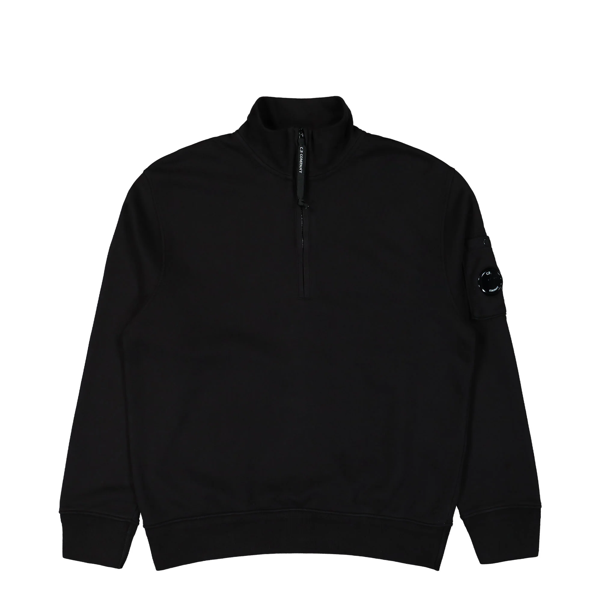 Cotton Diagonal Fleece Half Zip Sweatshirt