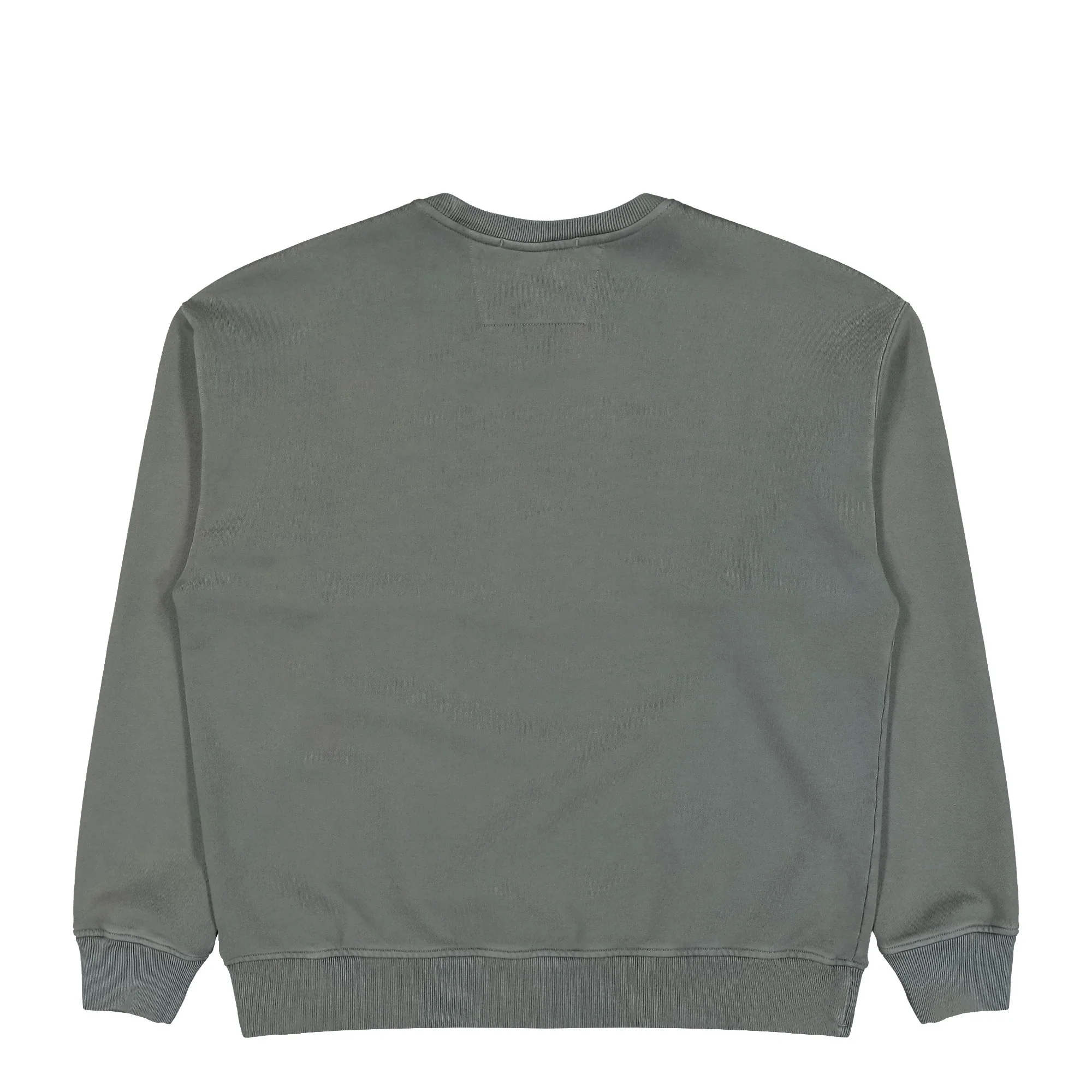 Diagonal Fleece Boxy Logo Crewneck Sweatshirt - Image 2