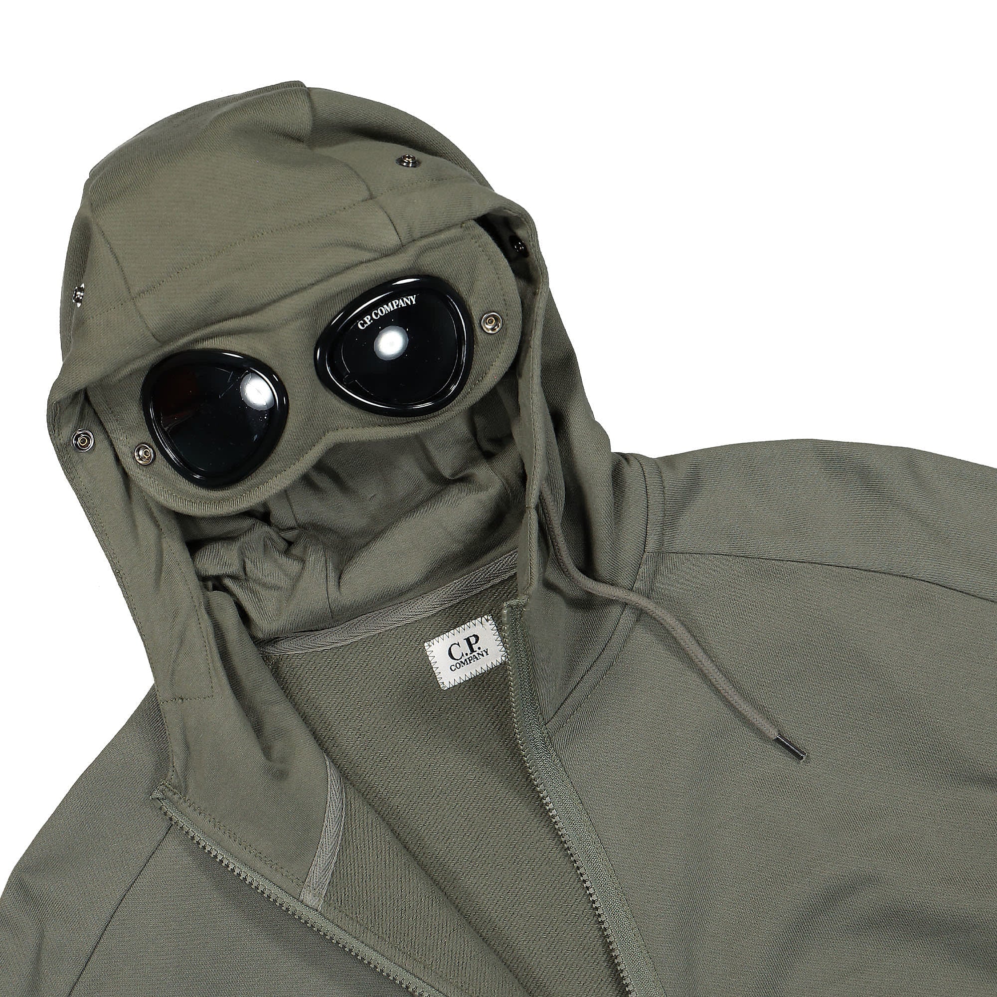Diagonal Raised Fleece Goggle Hoodie - Image 3