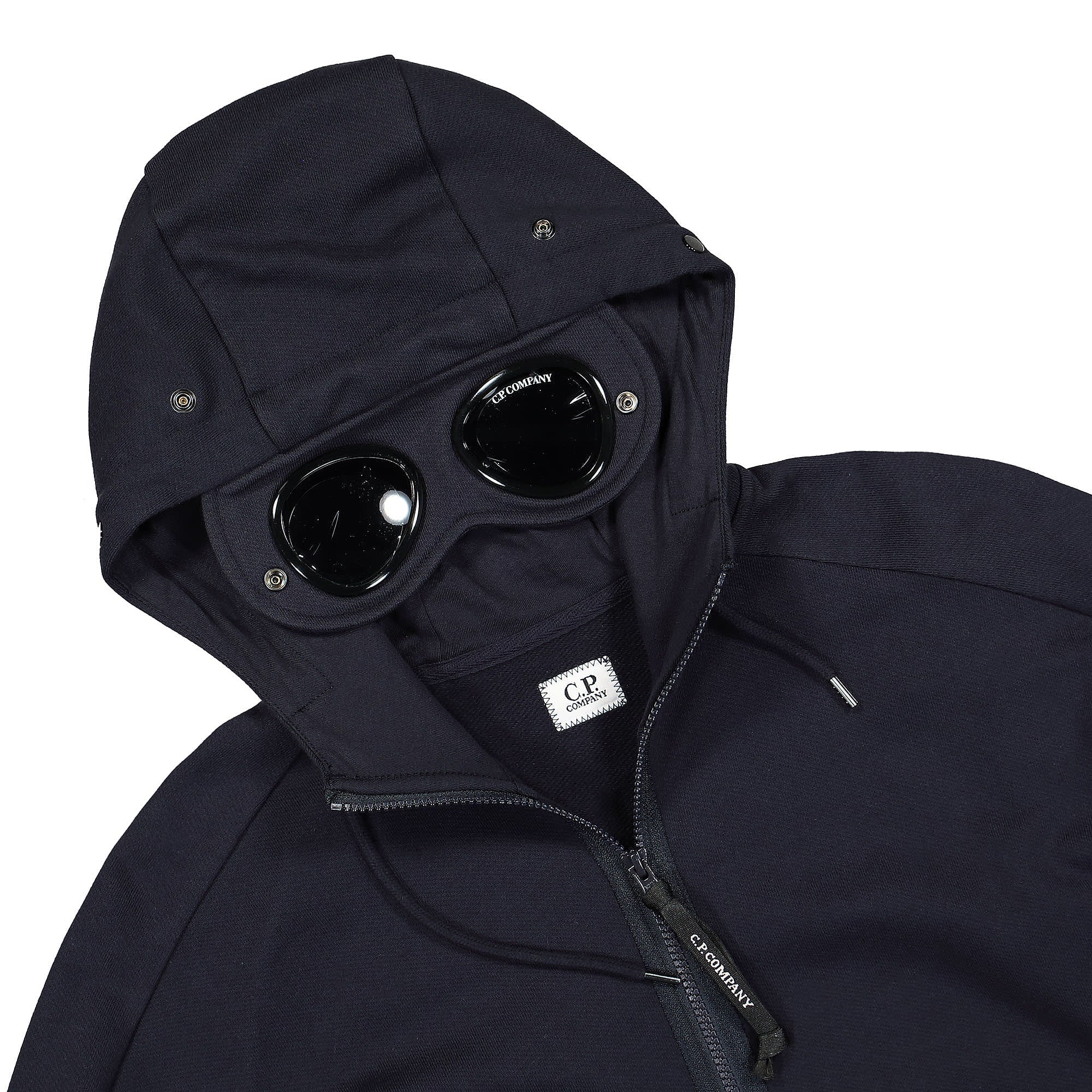 Diagonal Raised Fleece Goggle Hoodie - Image 3