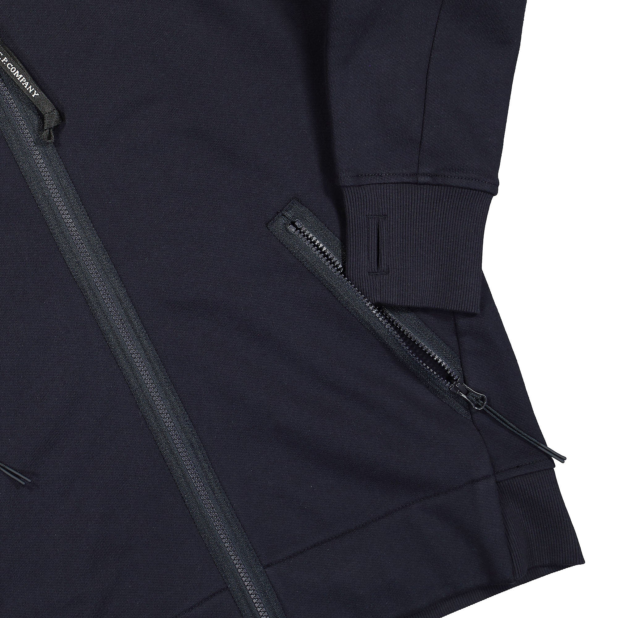 Diagonal Raised Fleece Goggle Hoodie - Image 4