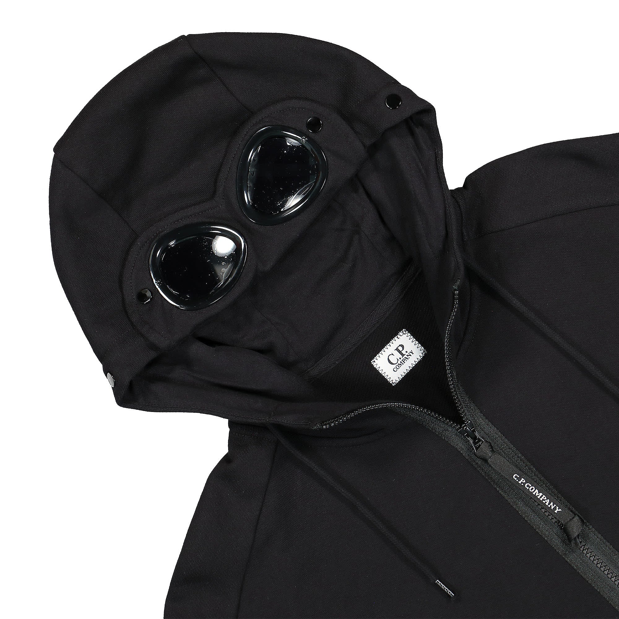 Diagonal Raised Fleece Goggle Hoodie - Image 3