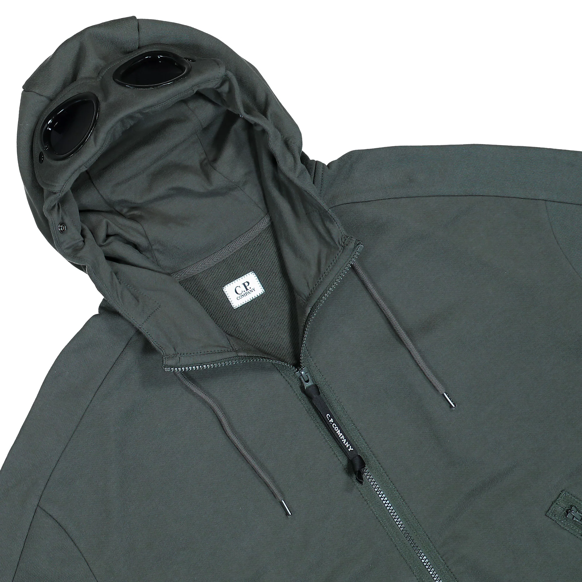 Diagonal Raised Fleece Goggle Sweatshirt - Image 3