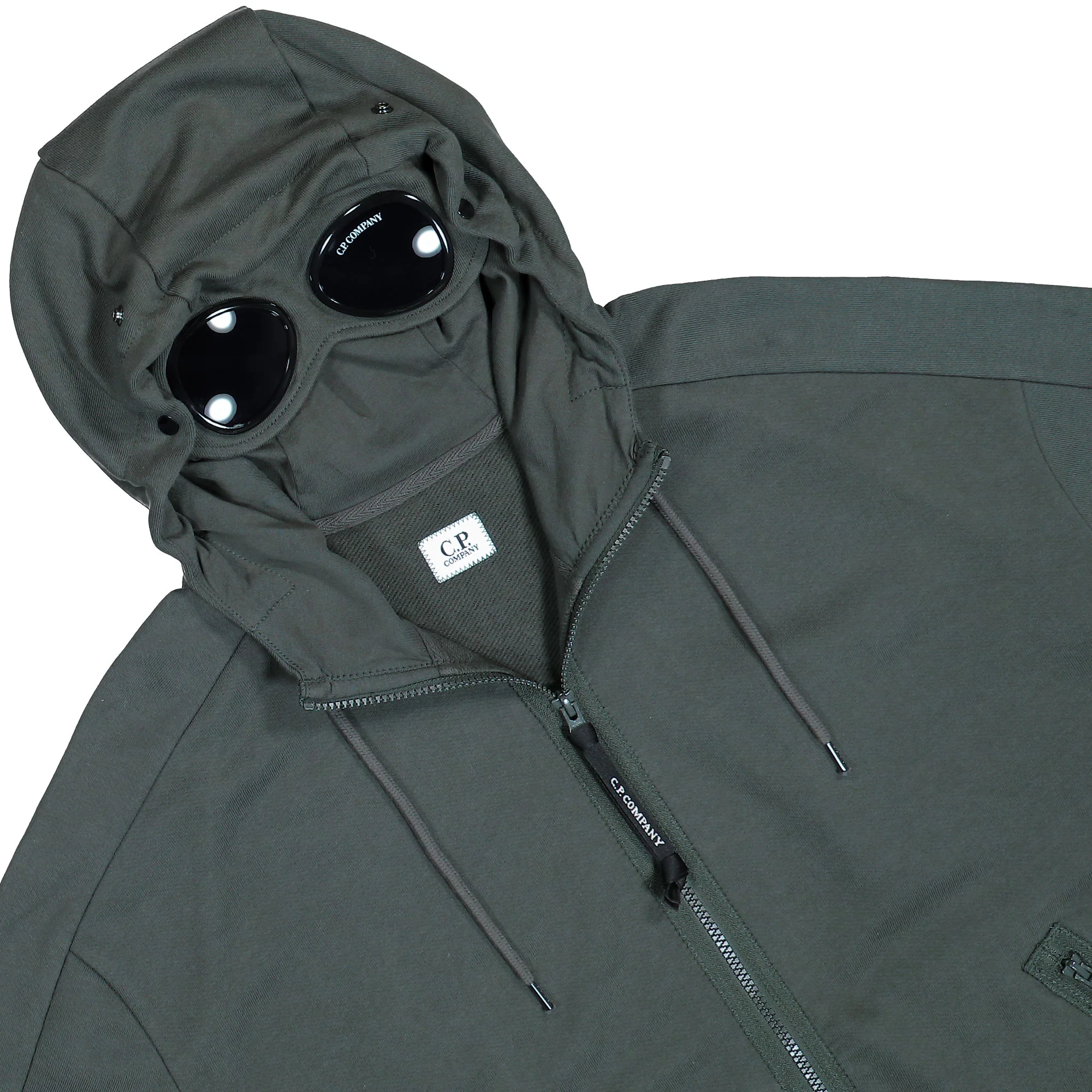 Diagonal Raised Fleece Goggle Sweatshirt - Image 4
