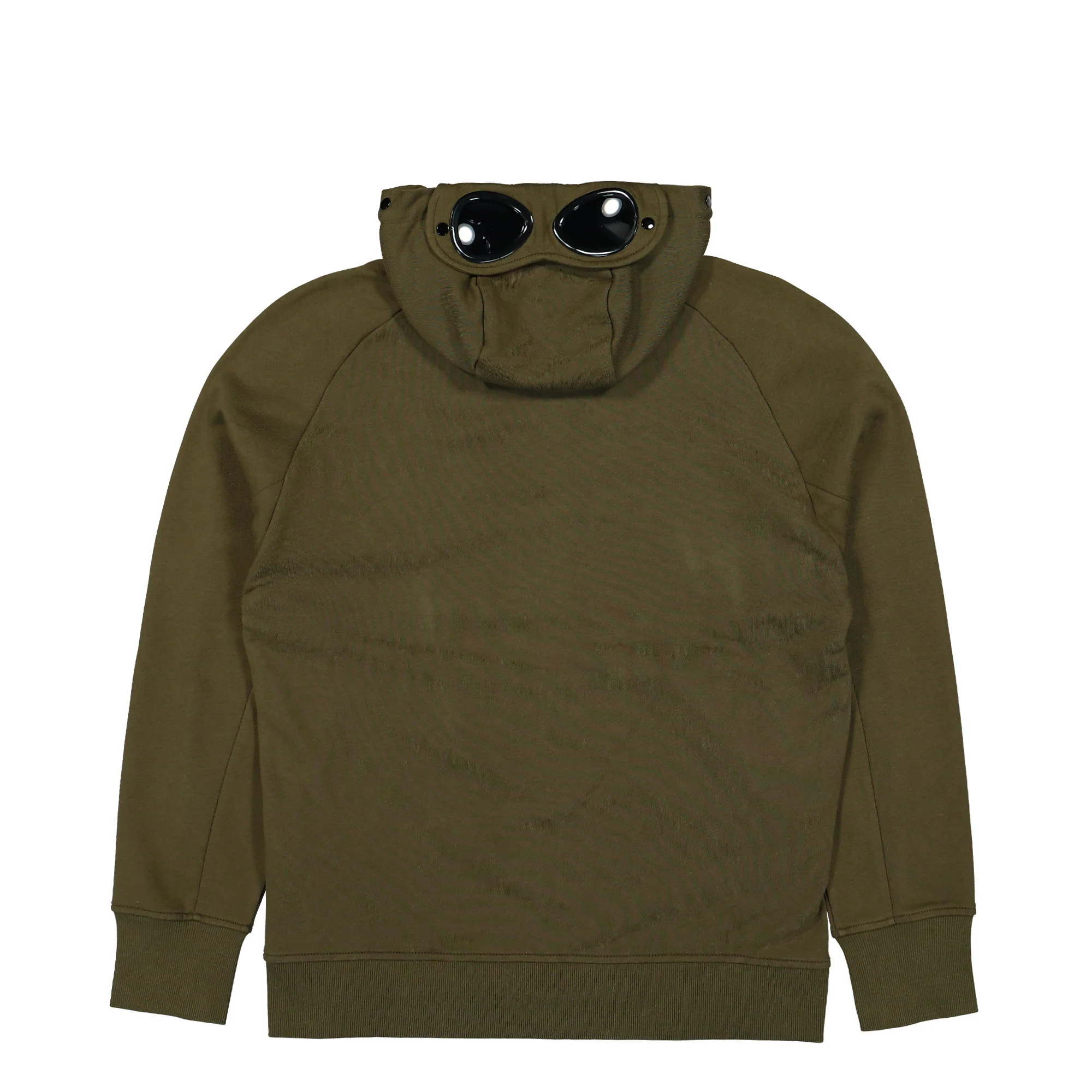 Diagonal Raised Fleece Goggle Zipped Hooded Sweatshirt - Image 2