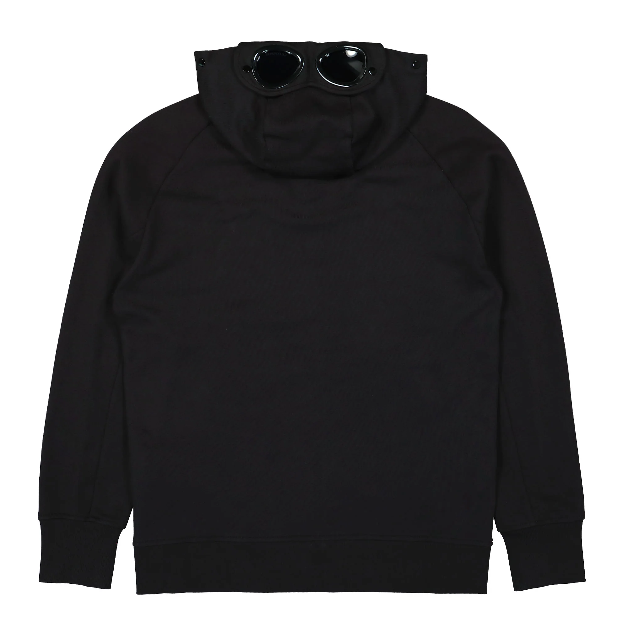 Diagonal Raised Fleece Goggle Zipped Hoodie - Image 2