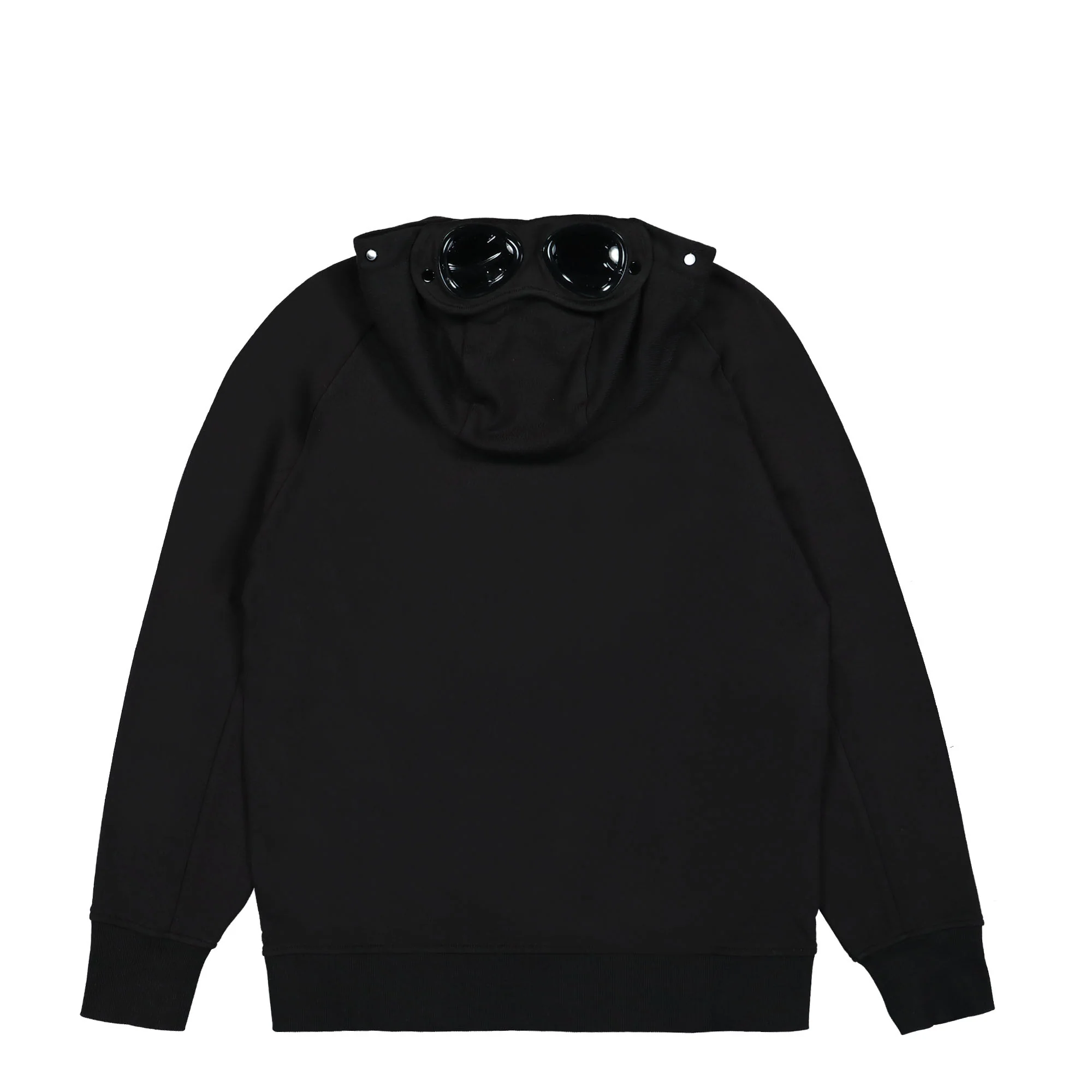 Diagonal Raised Fleece Goggle Zipped Hoodie - Image 2