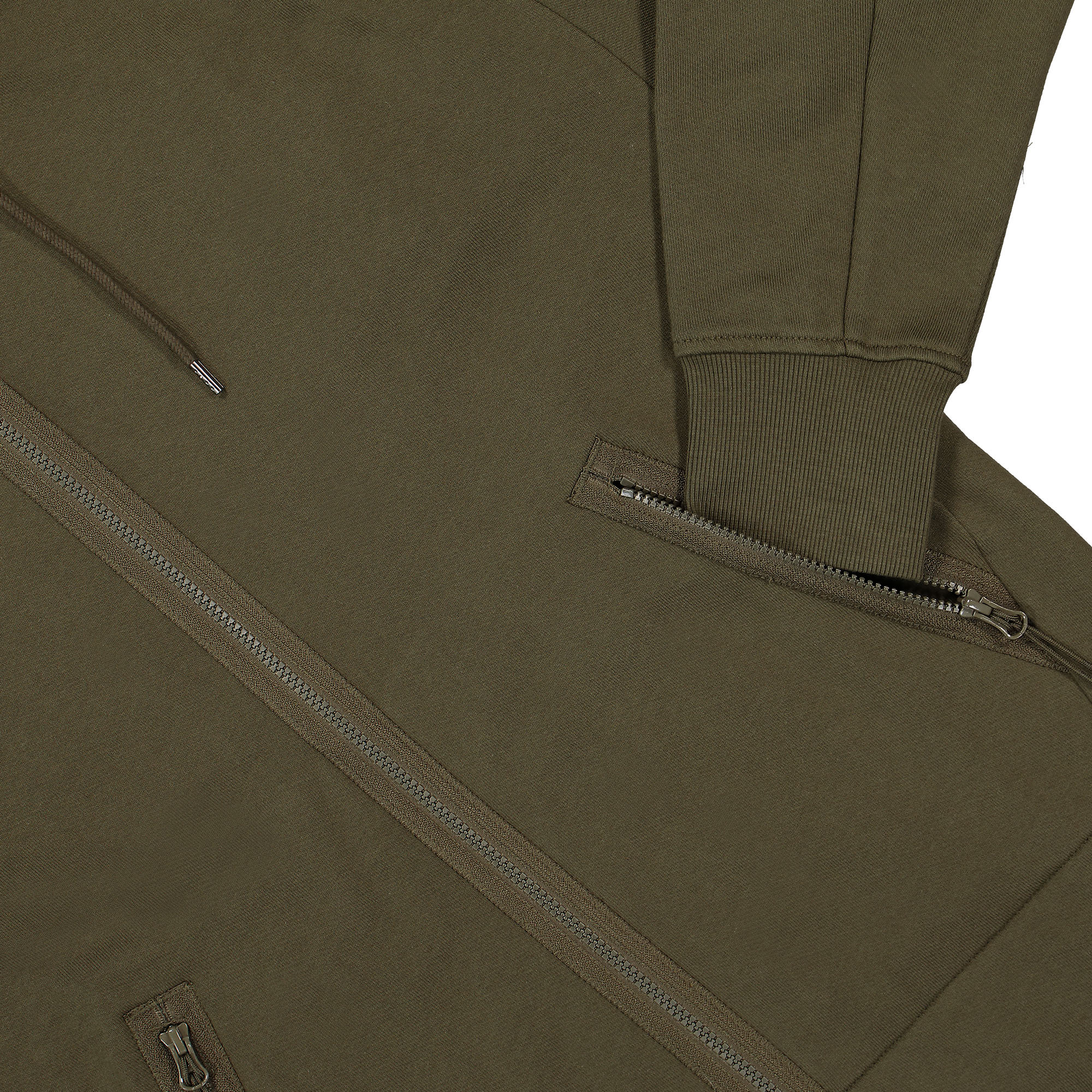 Diagonal Raised Fleece Google Hoodie - Image 4