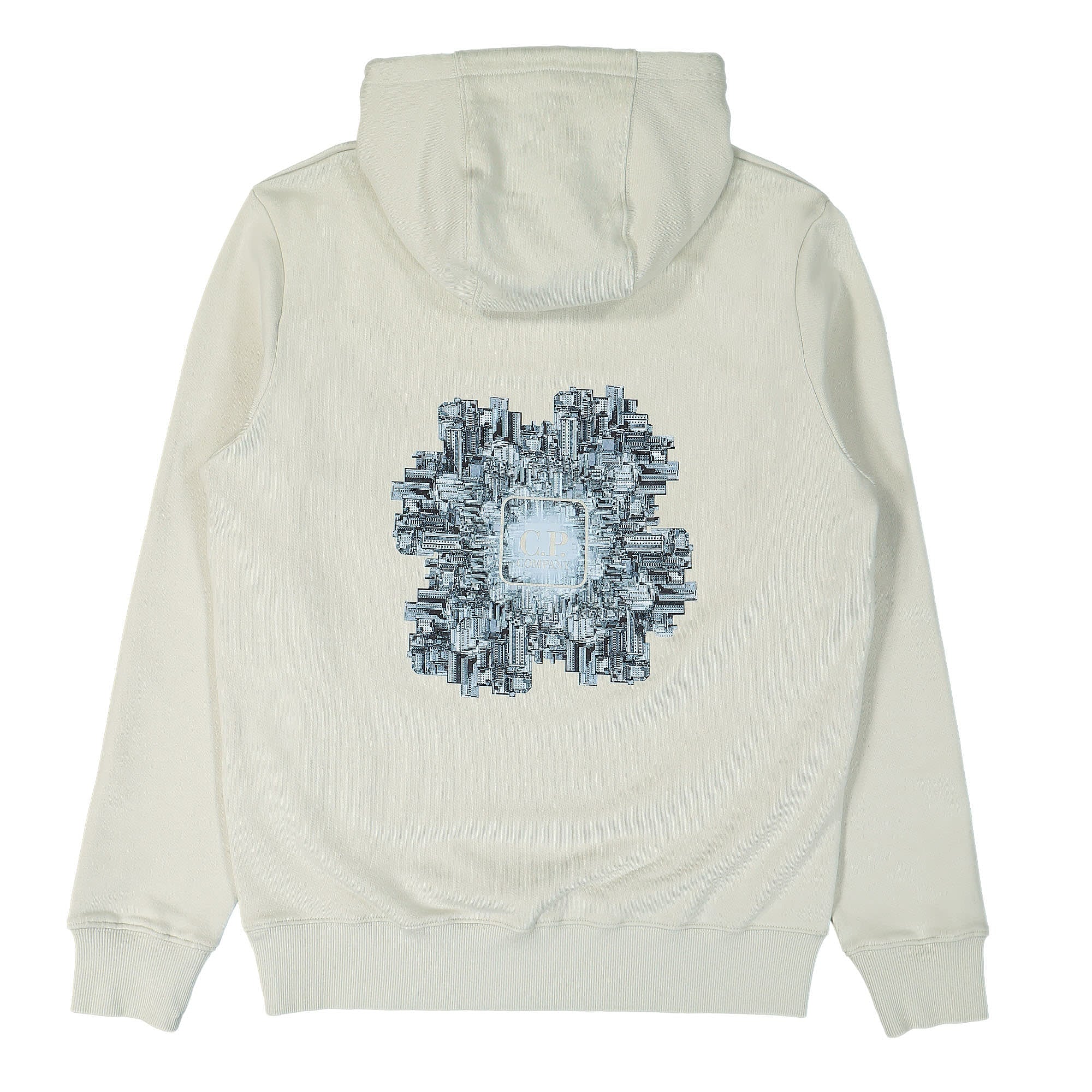 Diagonal Raised Fleece Hoodie - Image 3