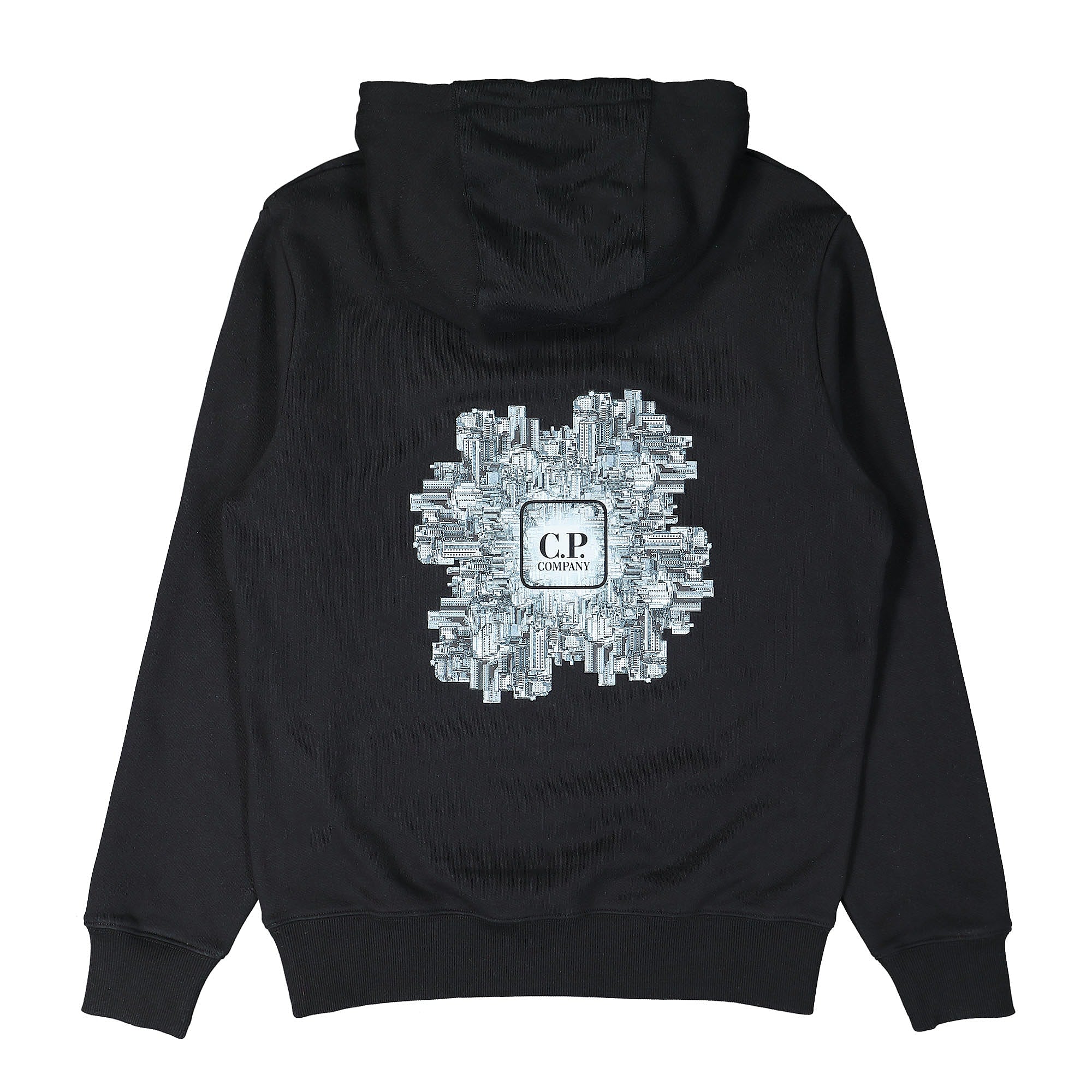Diagonal Raised Fleece Hoodie - Image 3