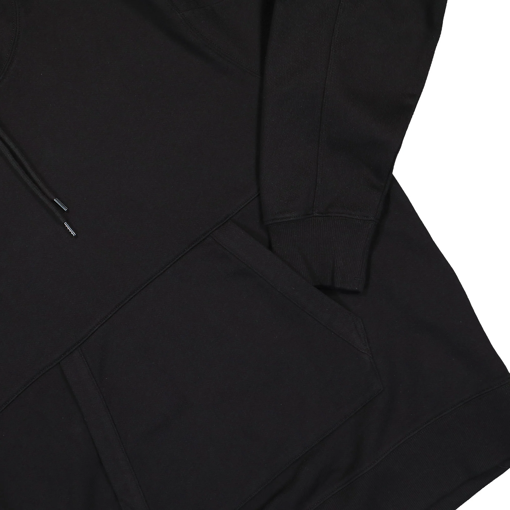 Diagonal Raised Fleece Lens Hooded Sweatshirt - Image 4
