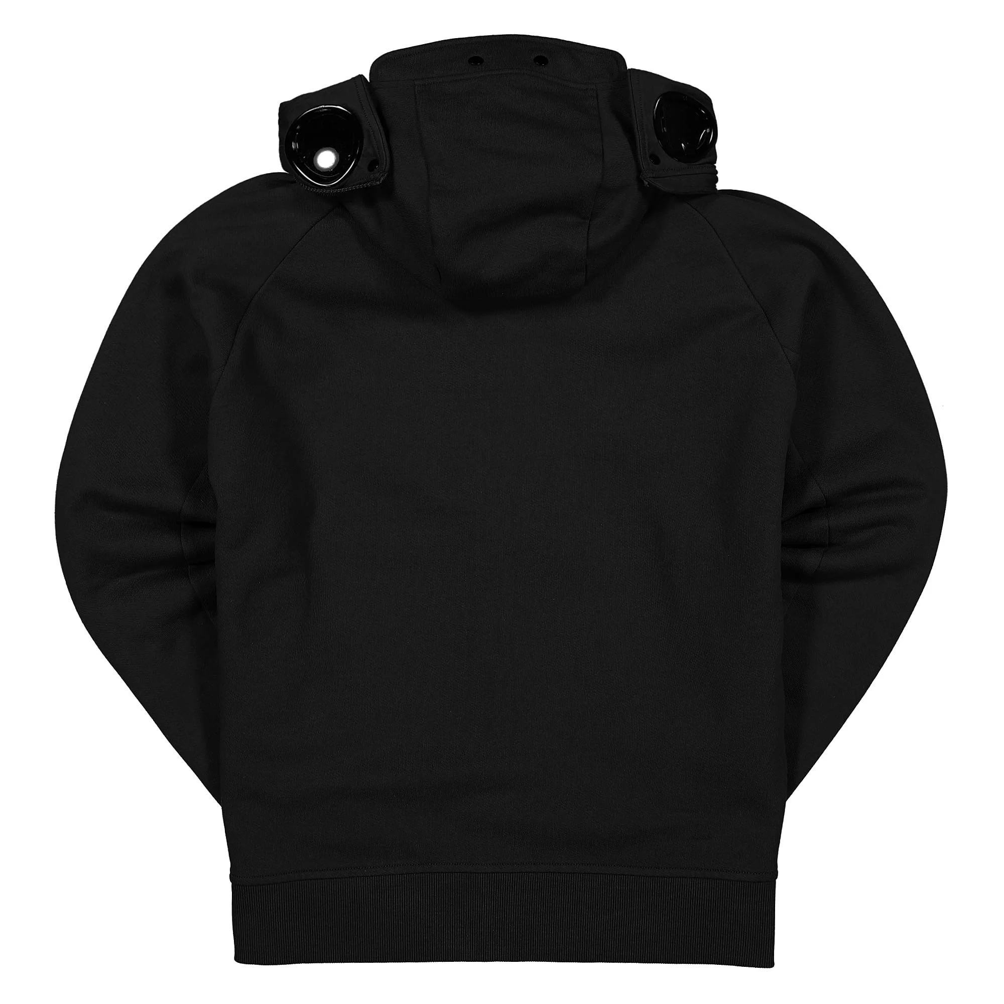 Diagonal Raised Fleece Split Goggle Hoodie - Image 2