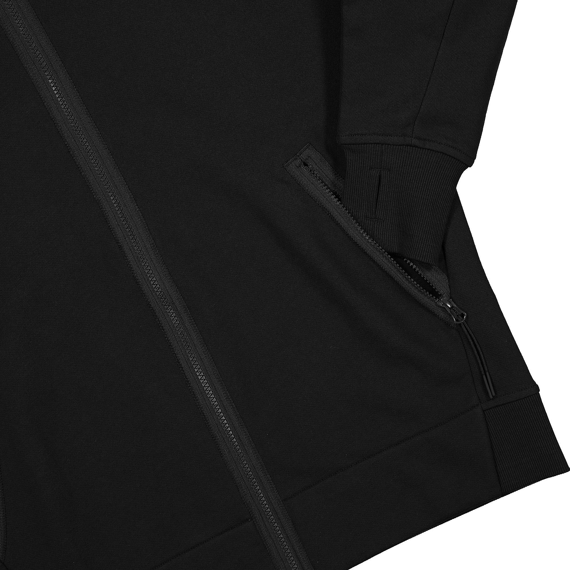 Diagonal Raised Fleece Split Goggle Hoodie - Image 6