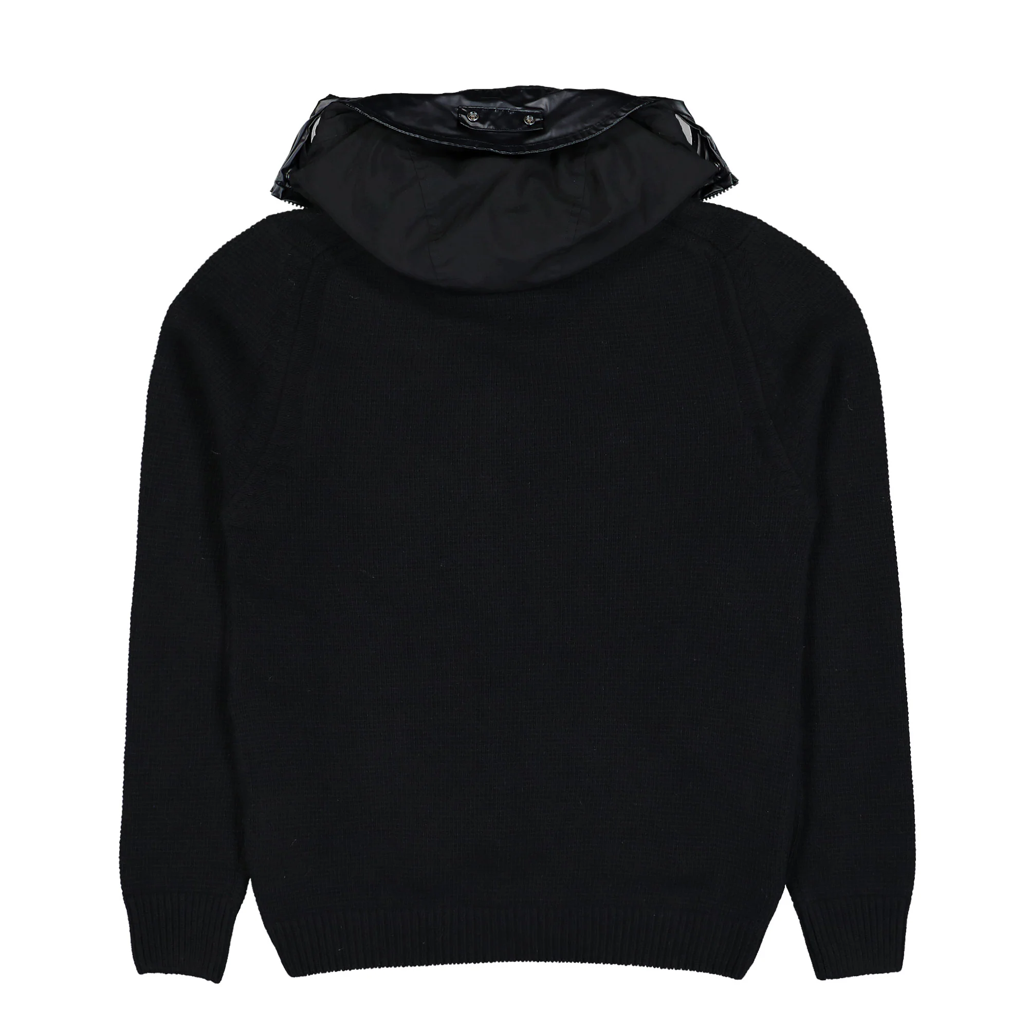 Lambswool Mixed Goggle Hood Cardigan - Image 2