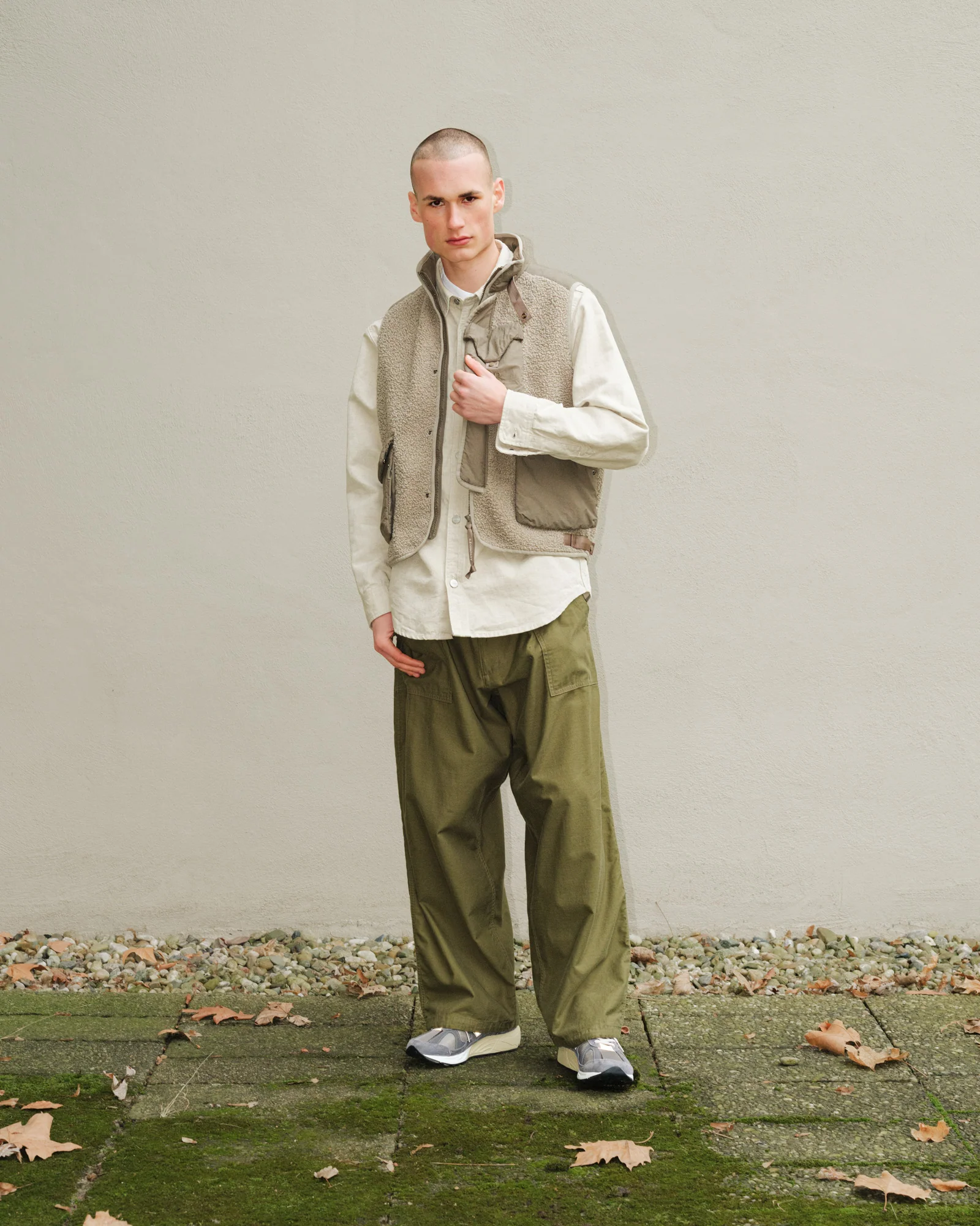 Outerwear Vest In Polar Shell - Image 3