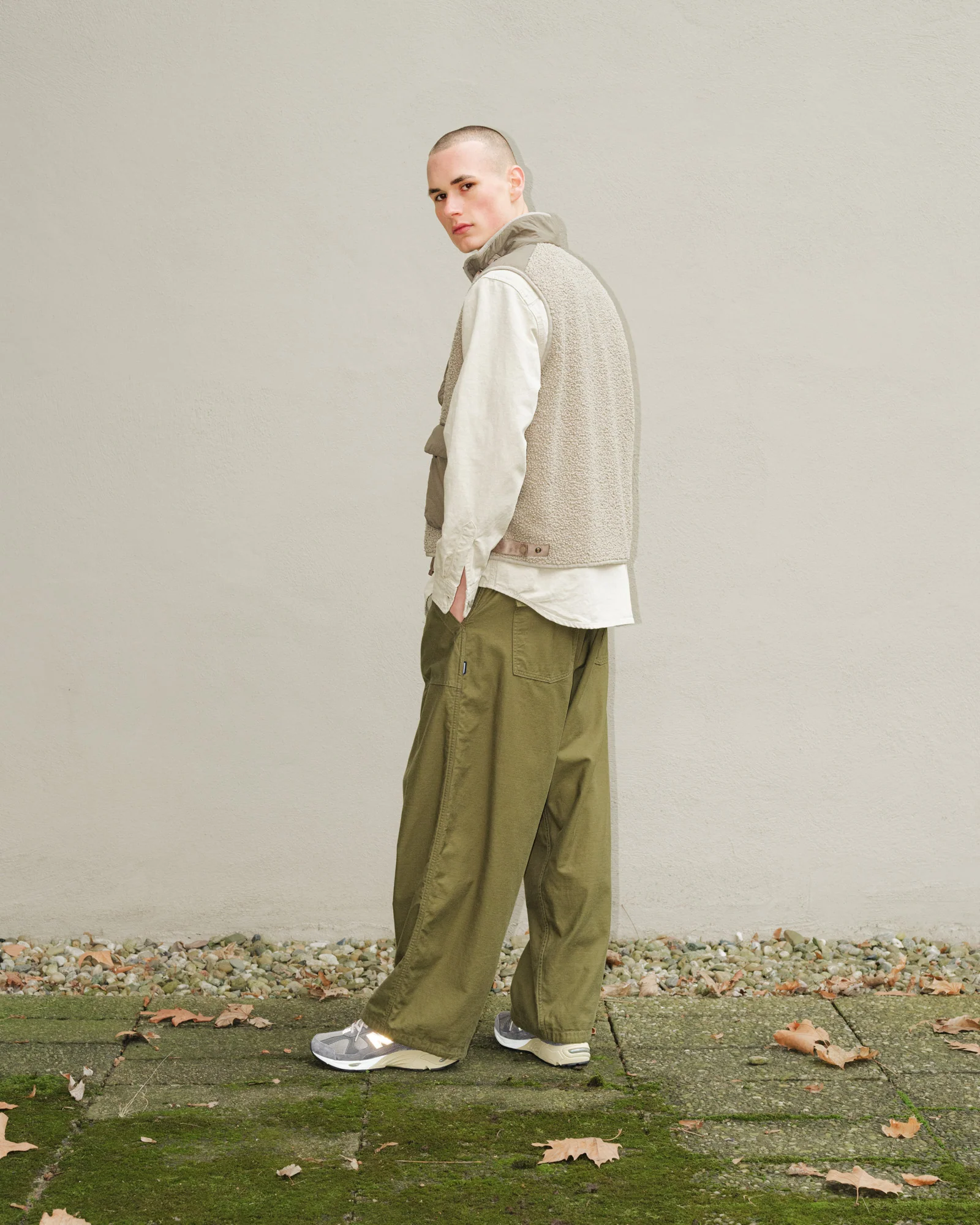 Outerwear Vest In Polar Shell - Image 4