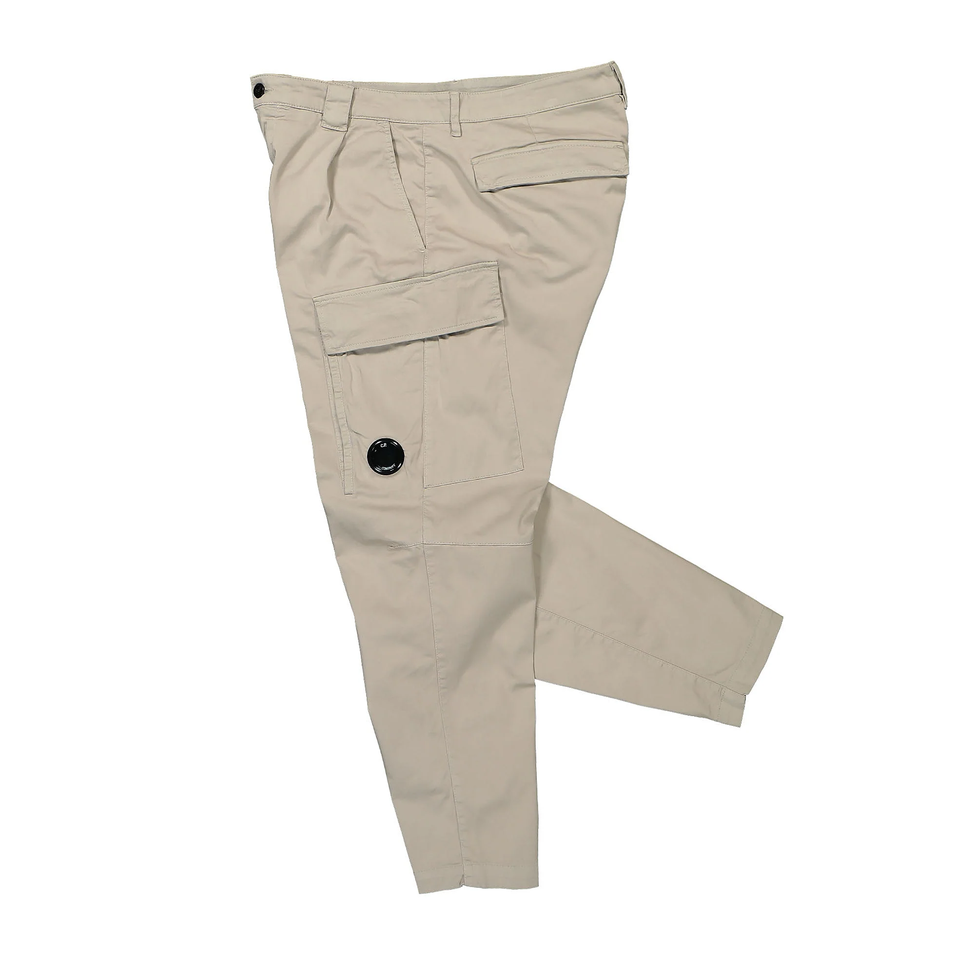 Stretch Sateen Loose Cargo Pants - Image 3