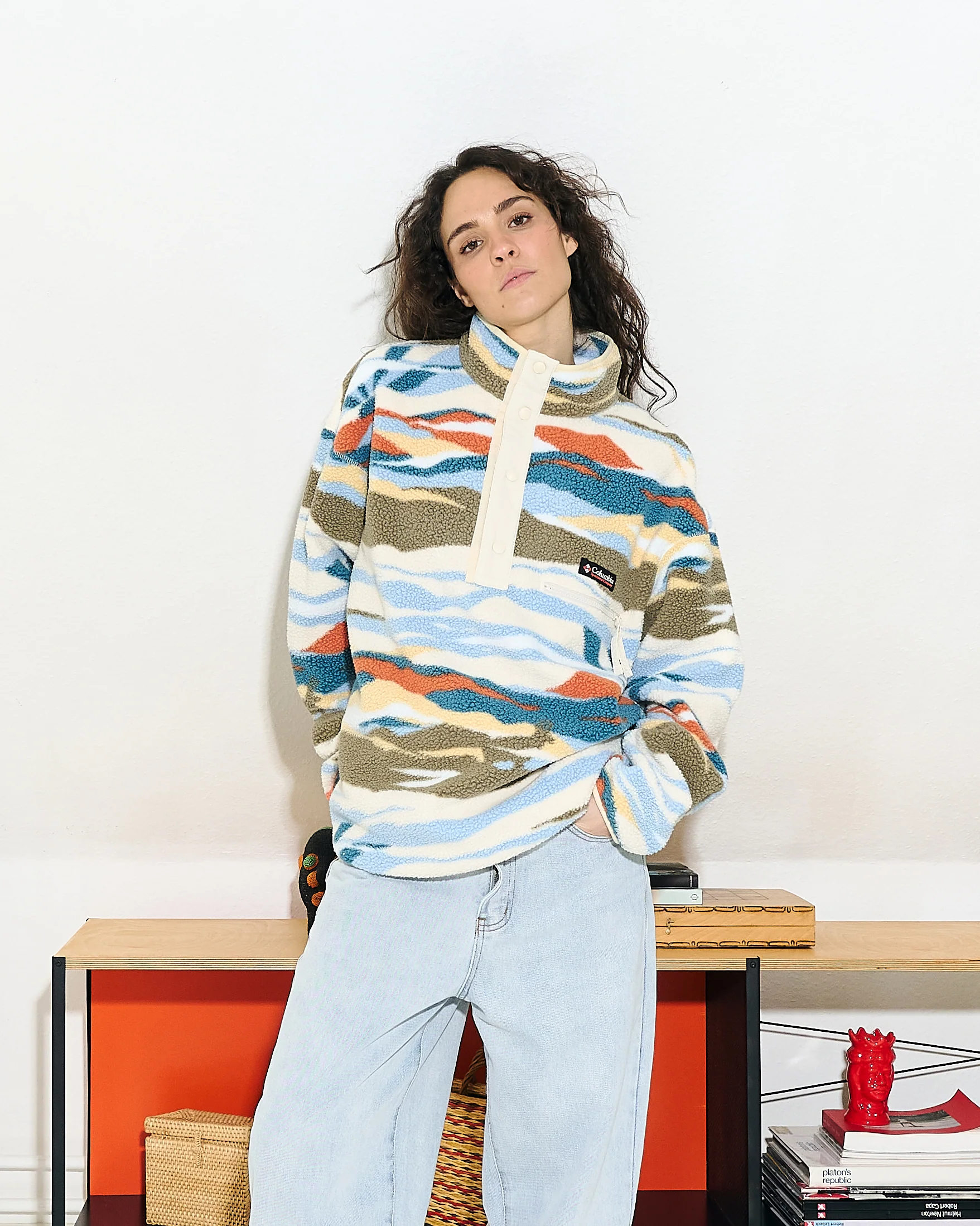 Helvetia II Printed Half Snap Fleece - Image 3