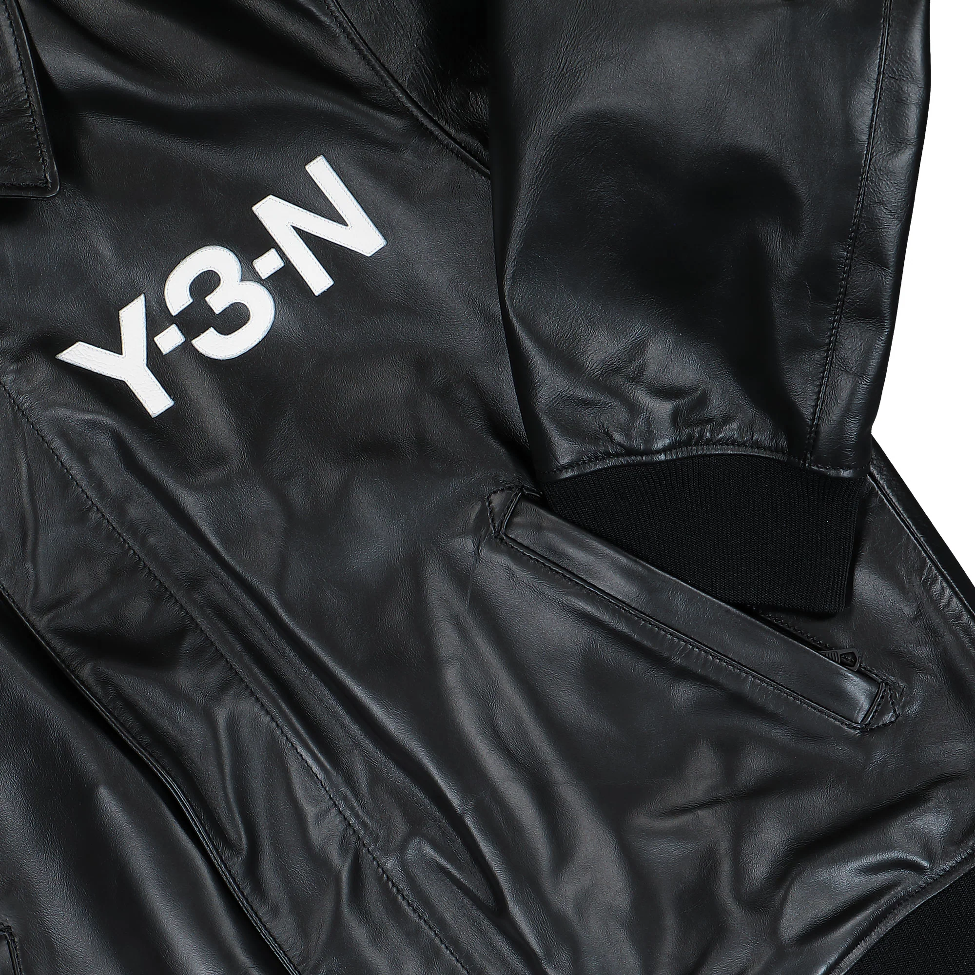 Leather Bomber Jacket - Image 4
