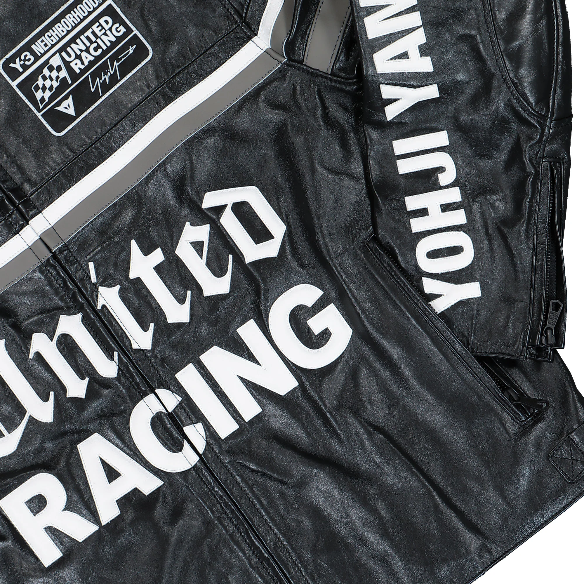 Leather Racer Jacket - Image 4