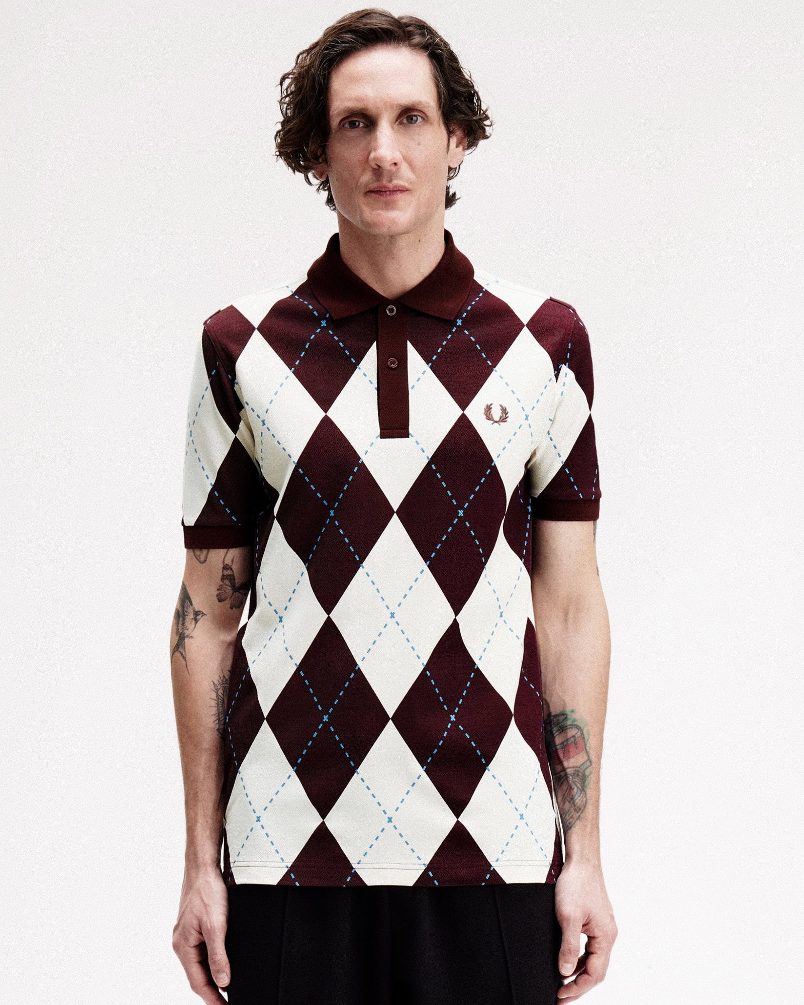 Argyle Print Polo Shirt - Image 3