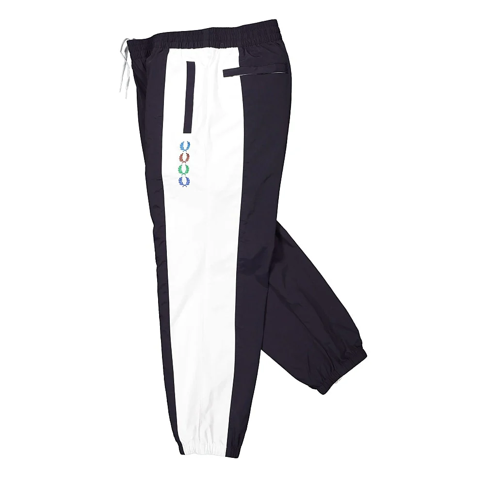 Beams x Fred Perry Embroidered Lauren Wreath Beams Shell Trousers - Image 3