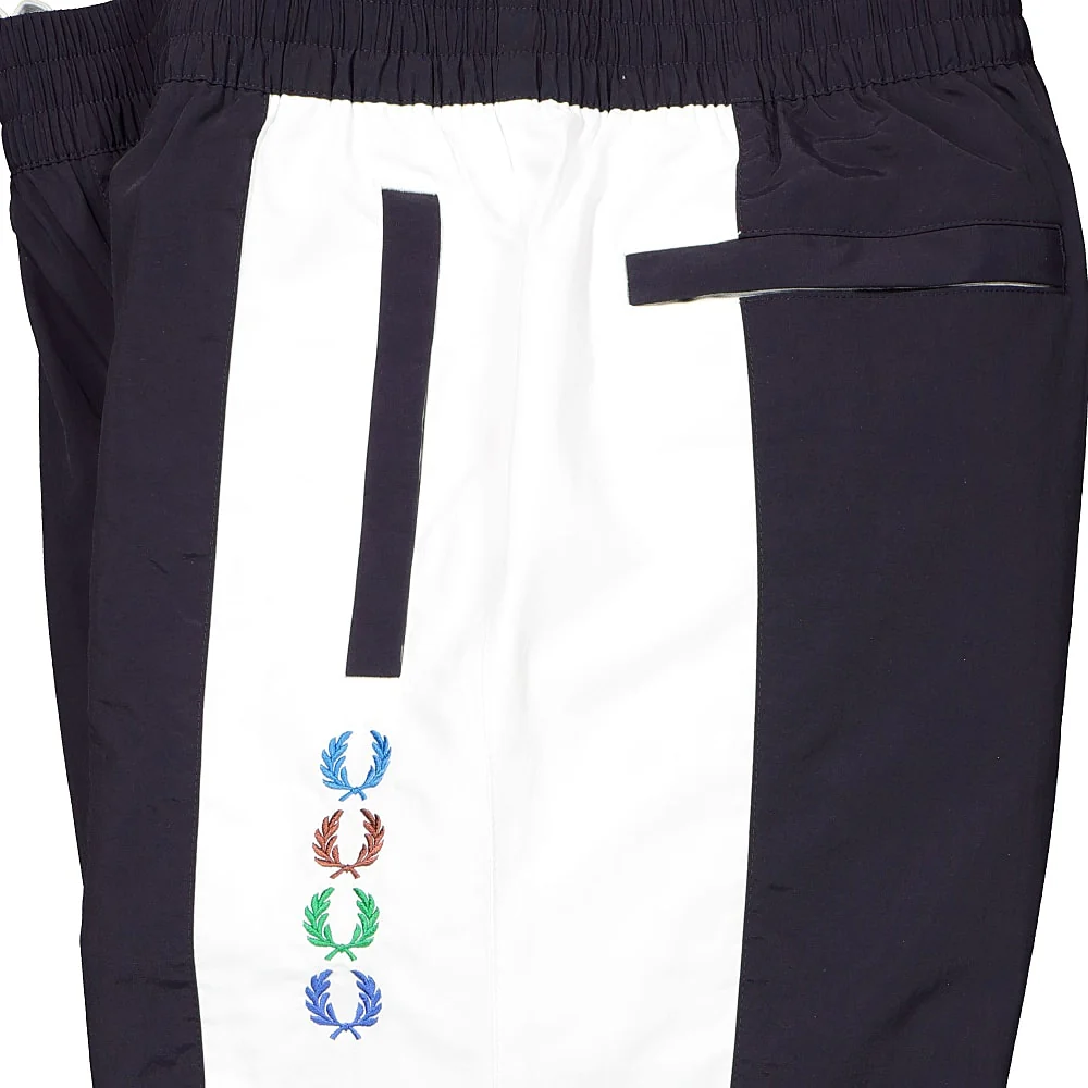 Beams x Fred Perry Embroidered Lauren Wreath Beams Shell Trousers - Image 4