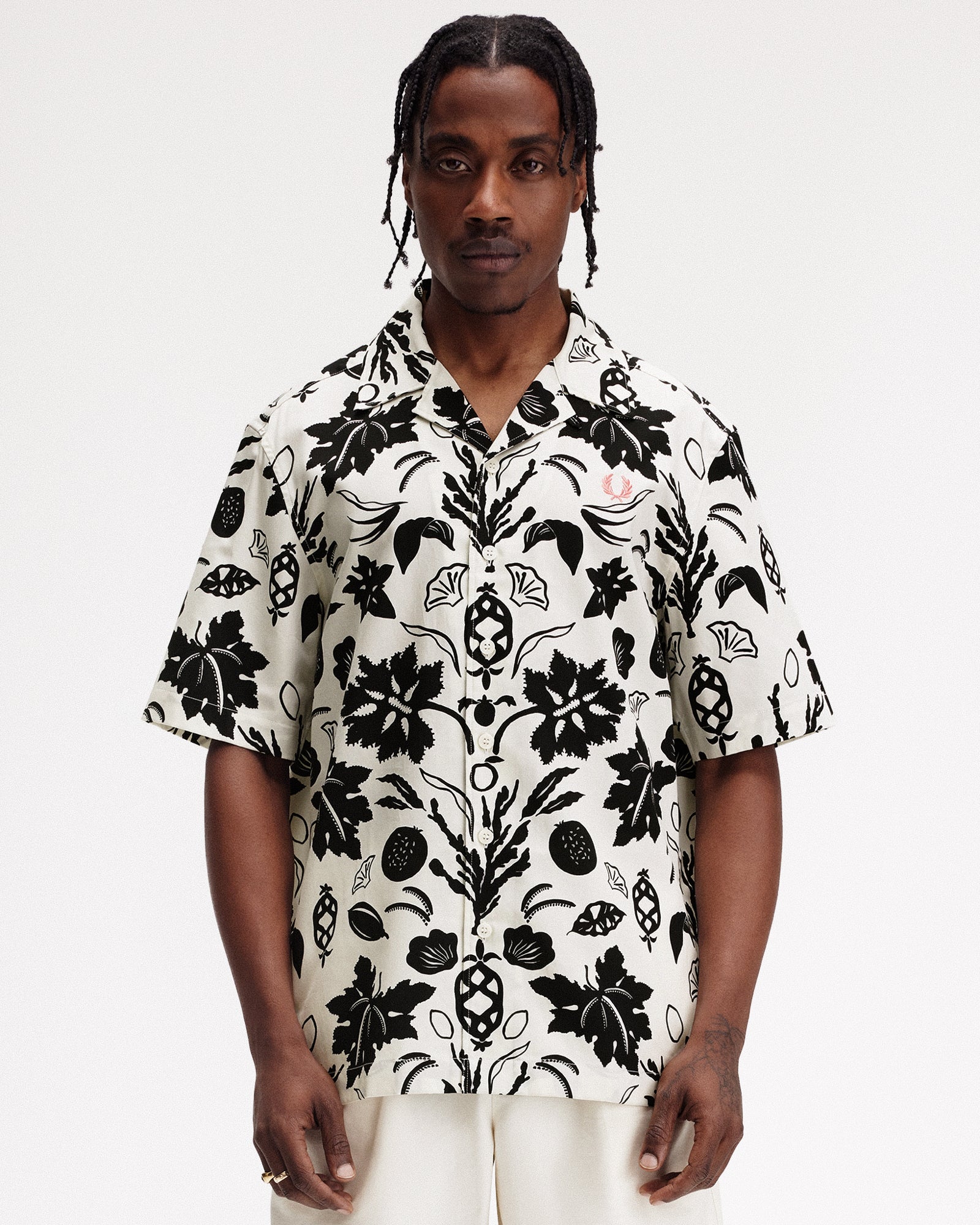 Botanical Print Revere Collar - Image 3