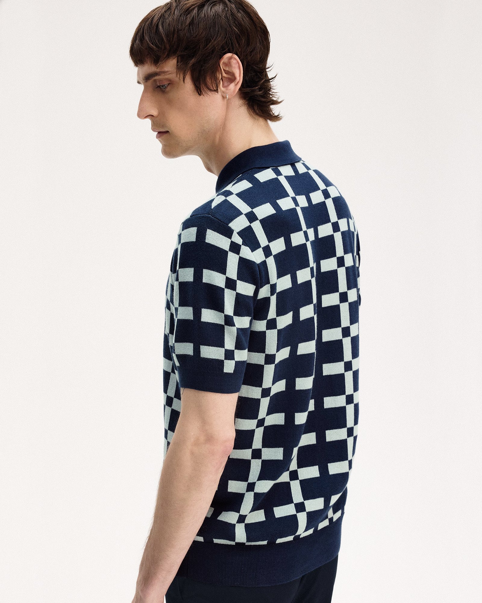 Geometric Jacquard Knit Shirt - Image 4