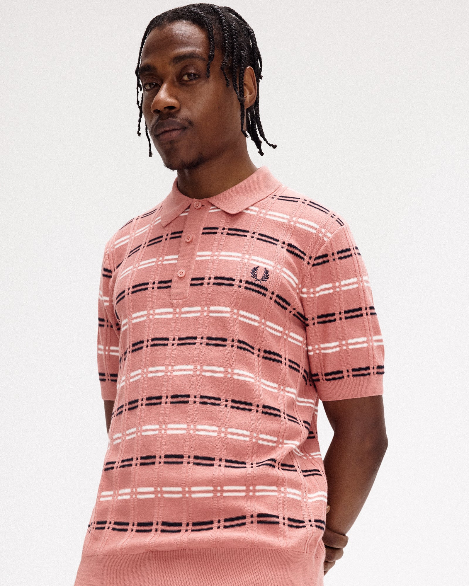 Striped Rib Knitted Shirt - Image 3