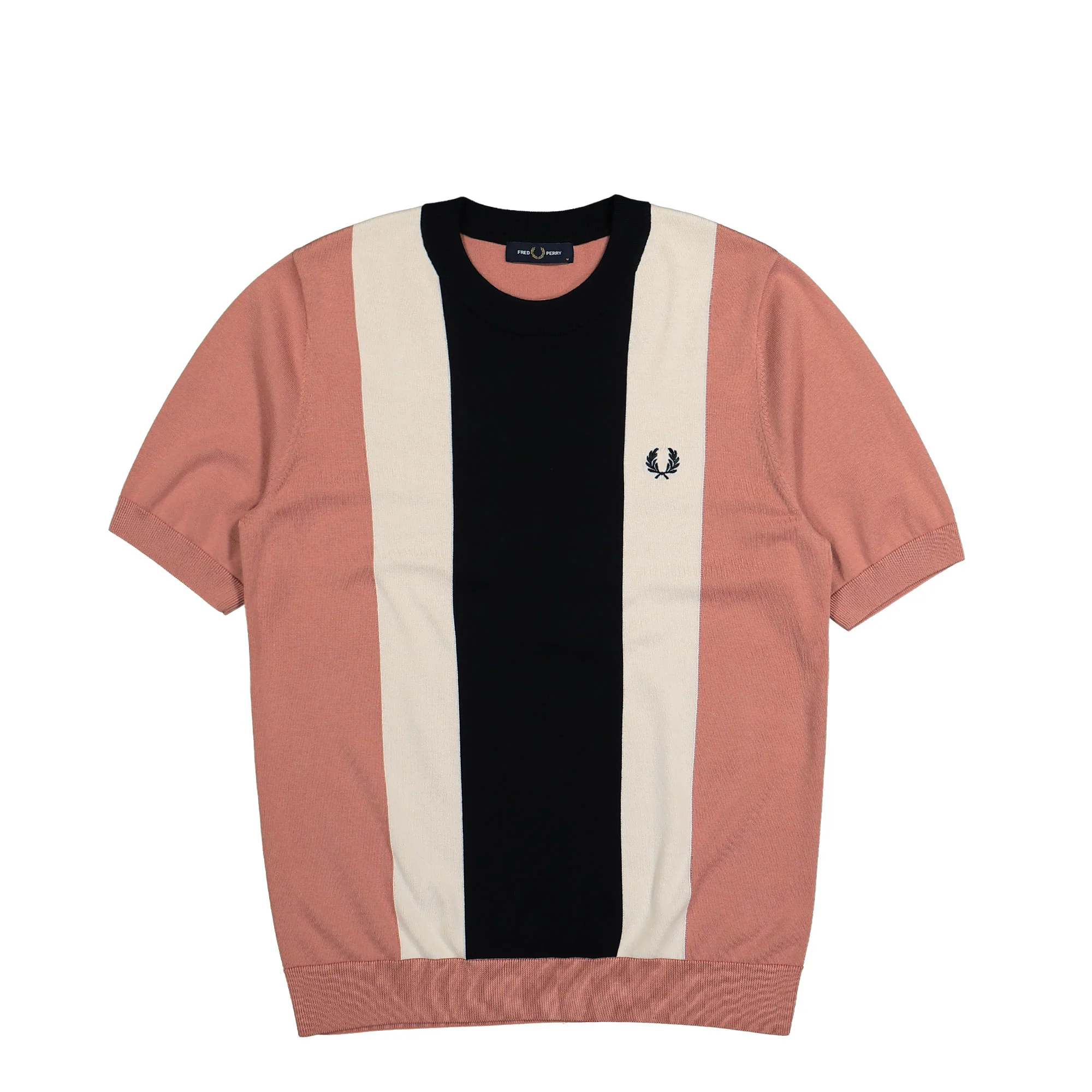 Vertical Stripe Knitted T-Shirt